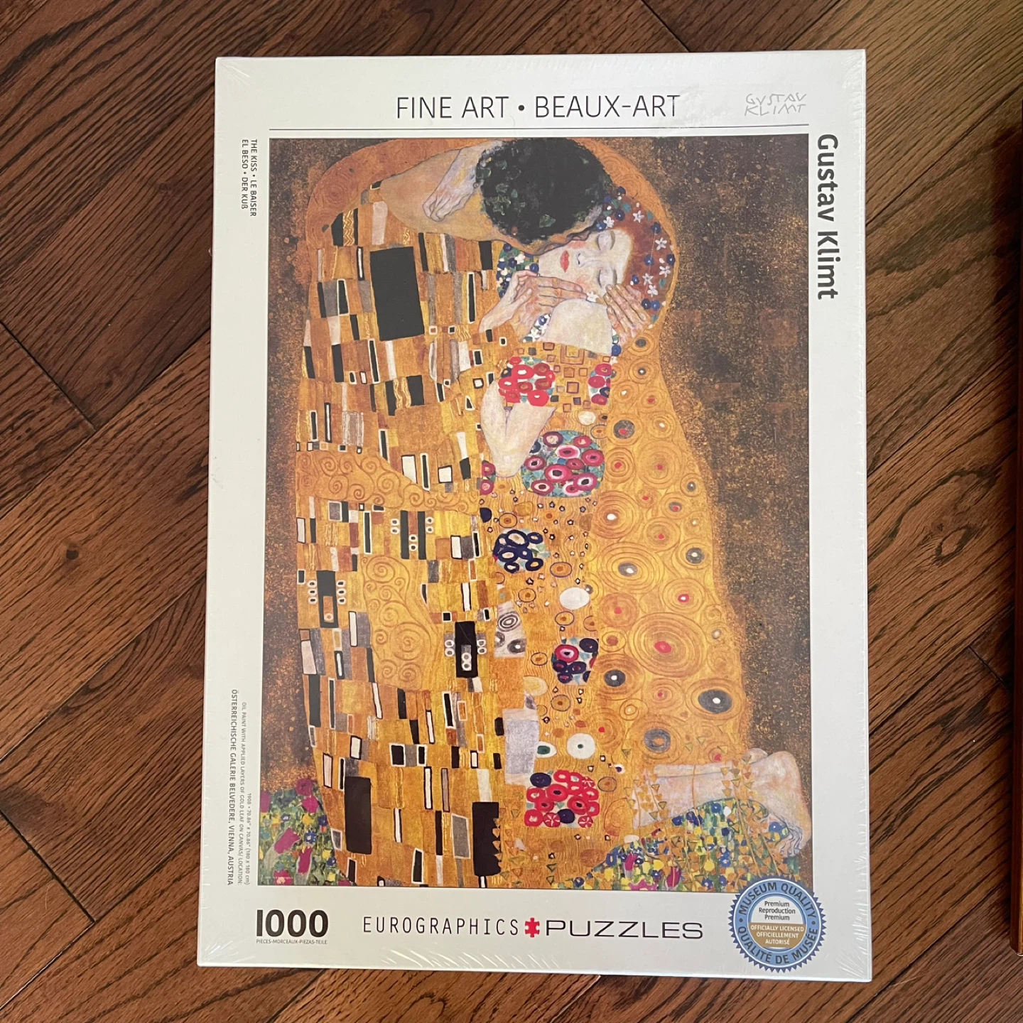 Gustav Klimt 'The Kiss' Puzzle & Framed Art - photo 2