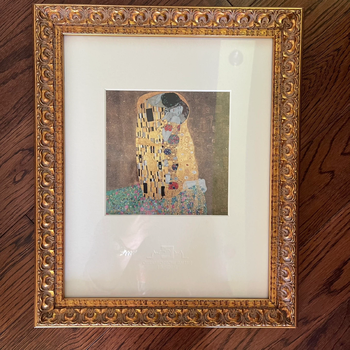 Framed Gustav Klimt 'The Kiss' Print