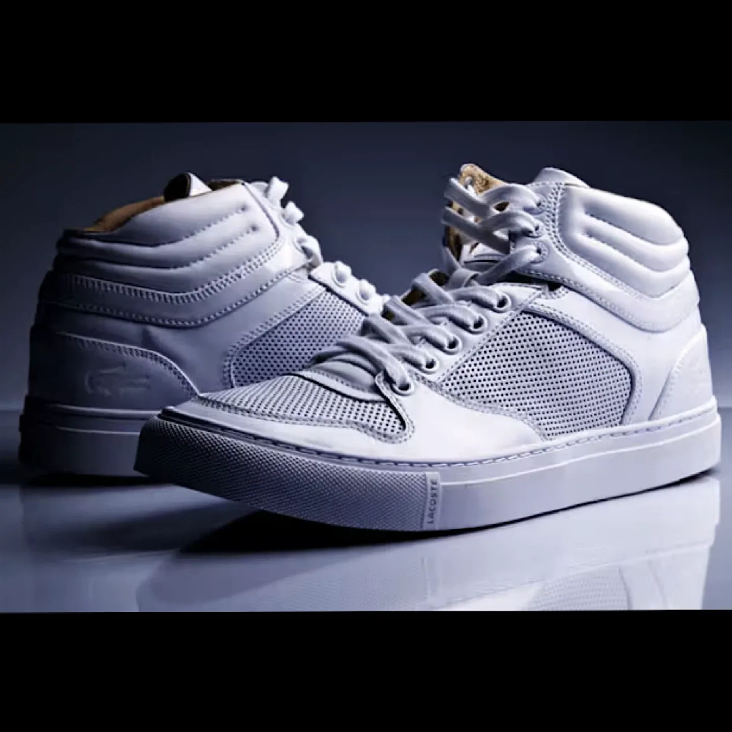 Lacoste High-Top Leather Sneaker Shoes Cadmus UE 9.5M