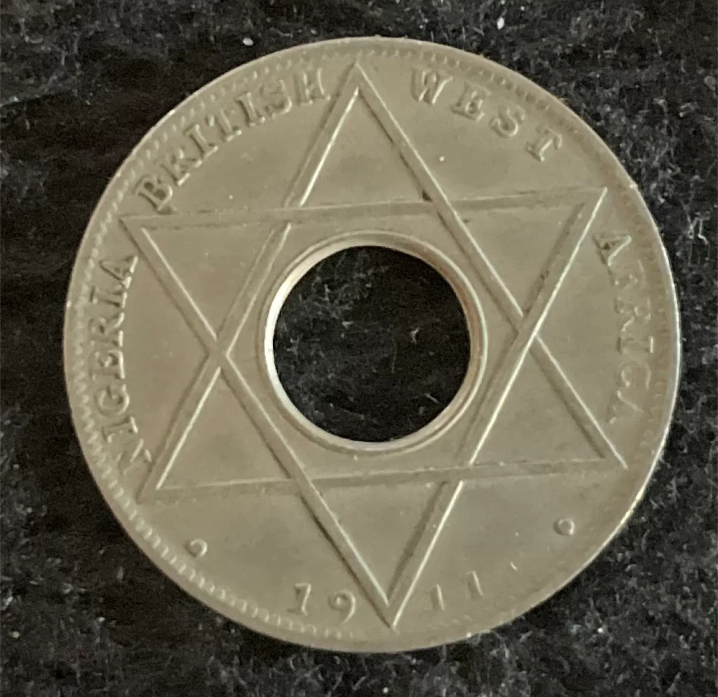 Nigeria British West Africa 1/10 Penny Coin 1911 image indicator(2)