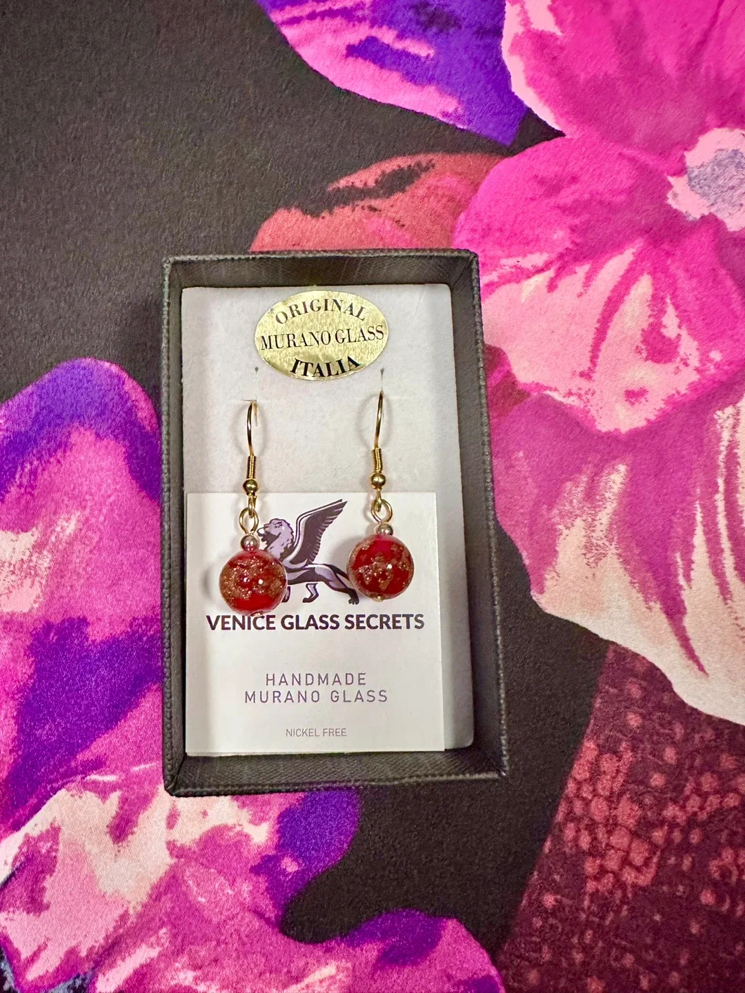 Venice Glass Secrets Murano Glass Earrings image indicator(4)