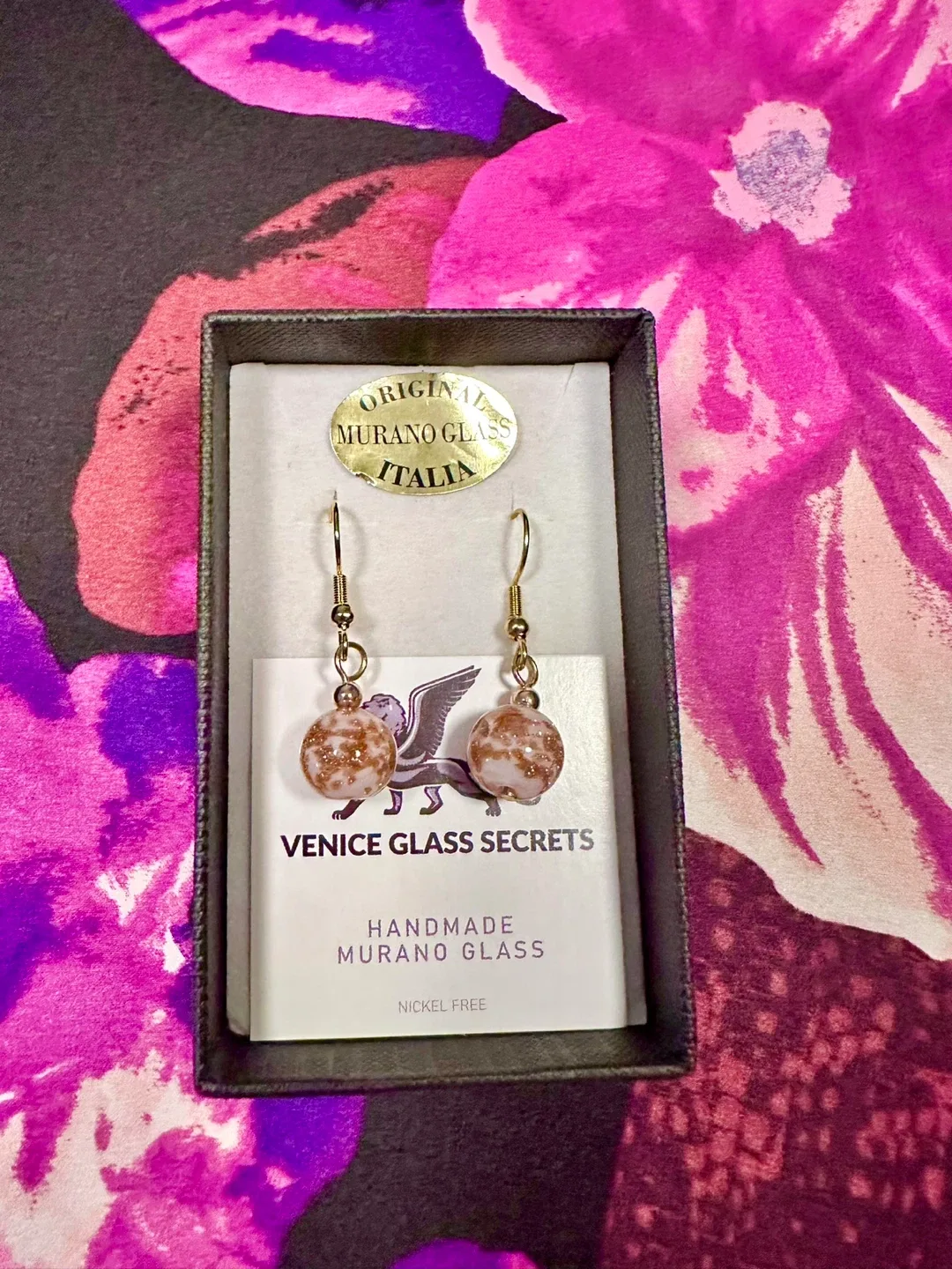 Venice Glass Secrets Murano Glass Earrings image indicator(2)