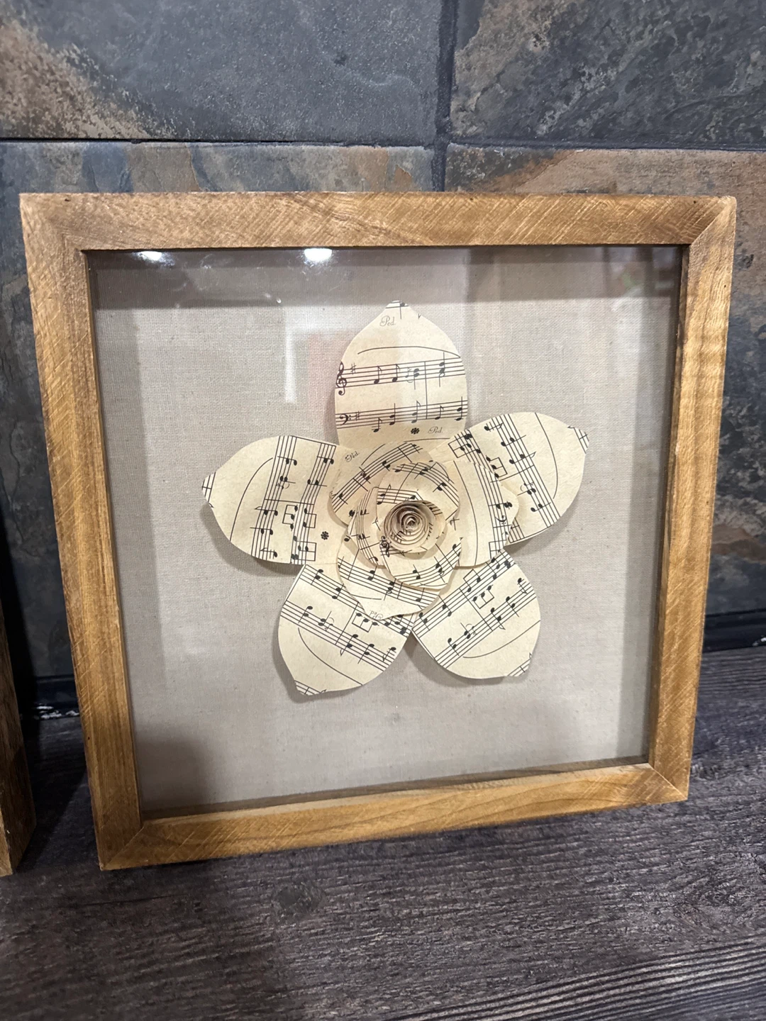 Framed Paper Flower Wall Art - photo 4