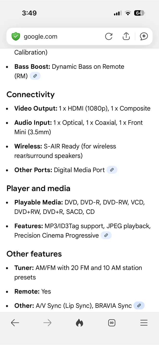 Sony HCD-HDX475 5.1 Channel Home Theatre System image indicator(4)