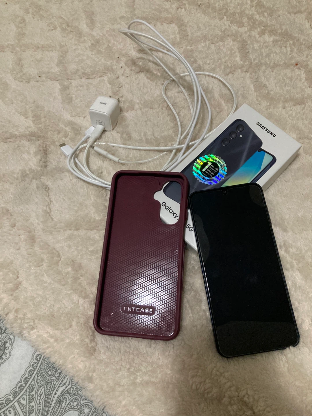 Samsung Galaxy A16 5G with Case and Charger