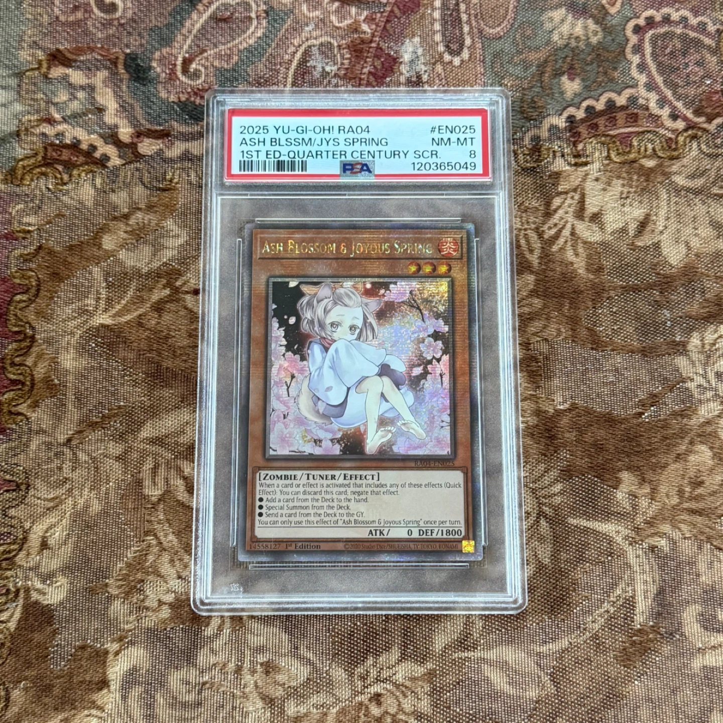 PSA 8 Yu-Gi-Oh! Ash Blossom & Joyous Spring
