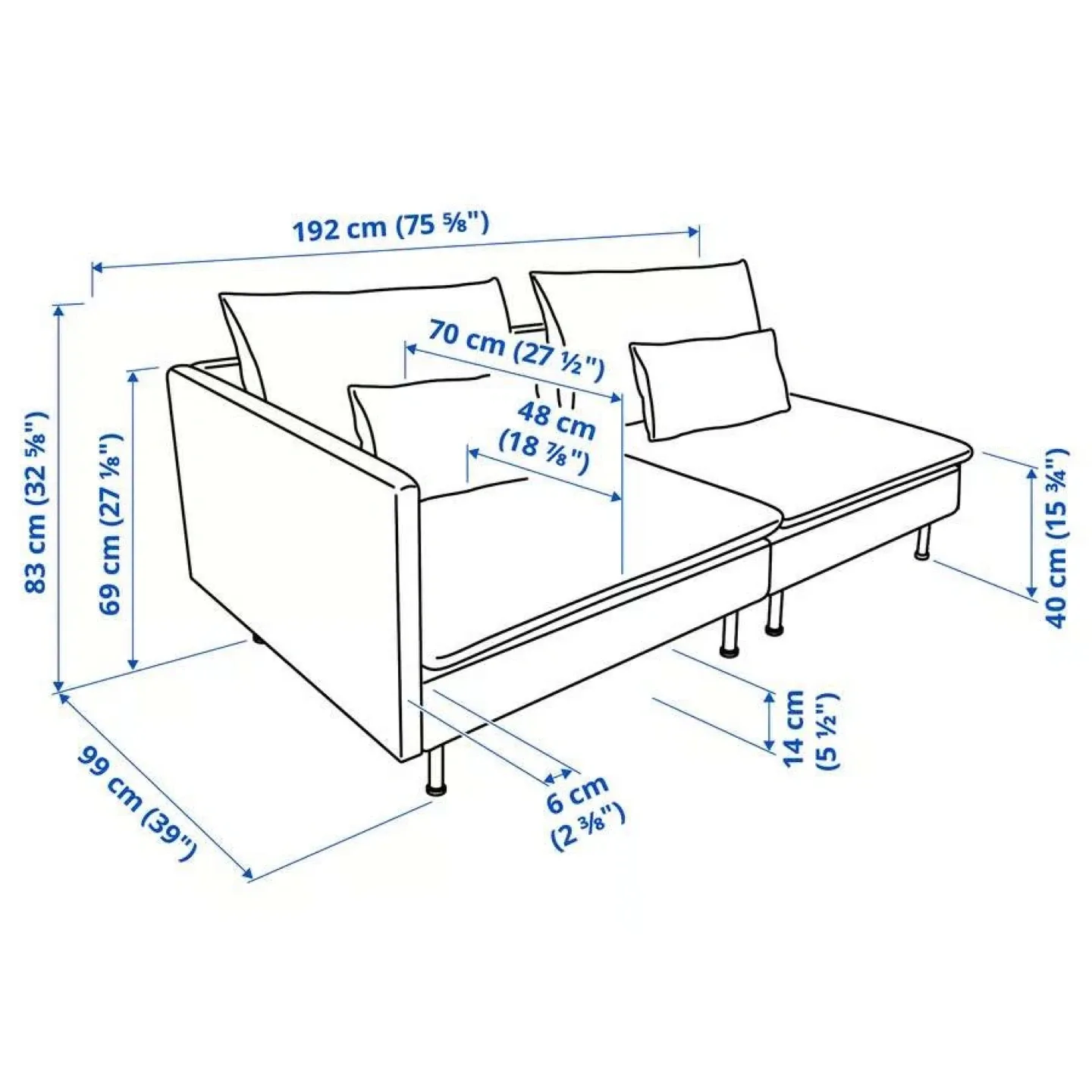 IKEA Söderhamn Sectional Sofa - Beige, Machine-Washable image indicator(7)