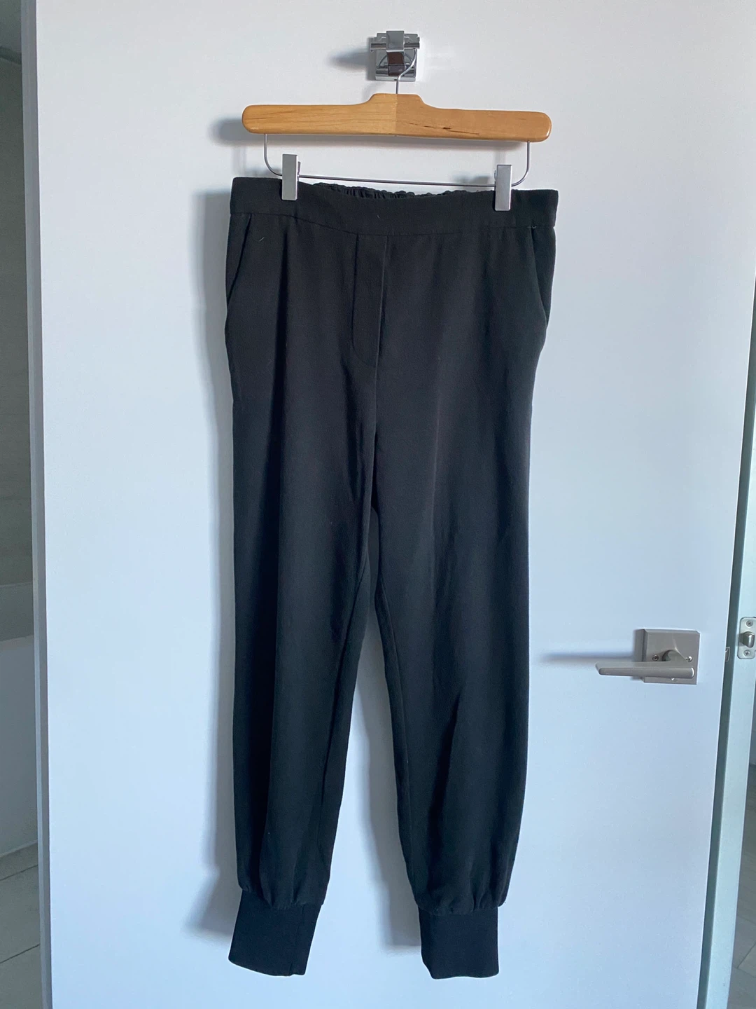 Warm Black Jogger Pants With Pockets