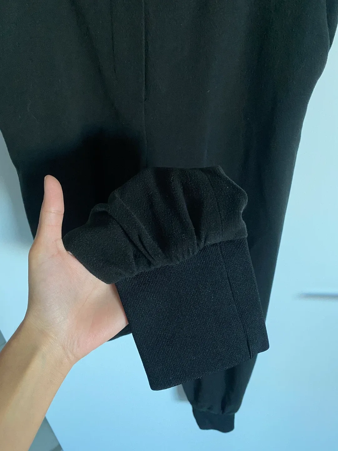 Warm Black Jogger Pants With Pockets image indicator(3)