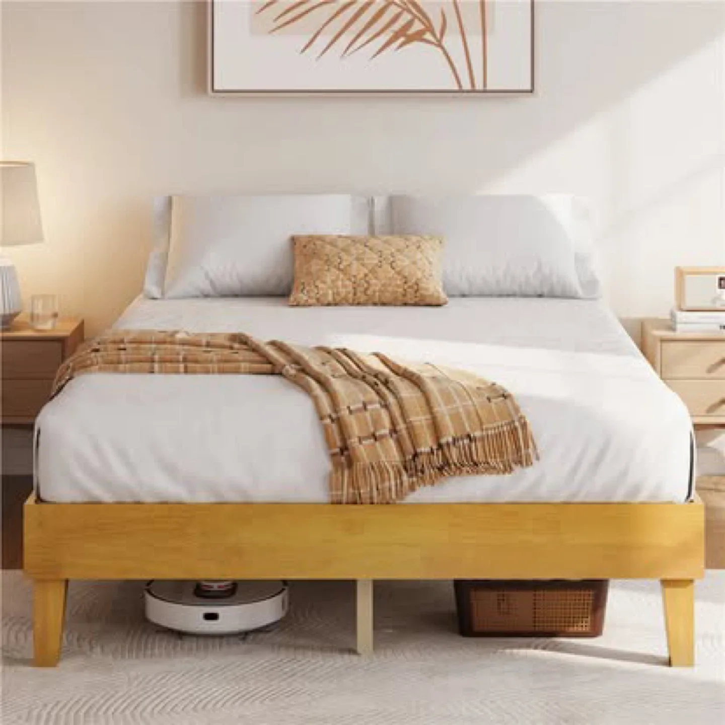 Brand New Queen Wood Platform Bed Frame image indicator(3)