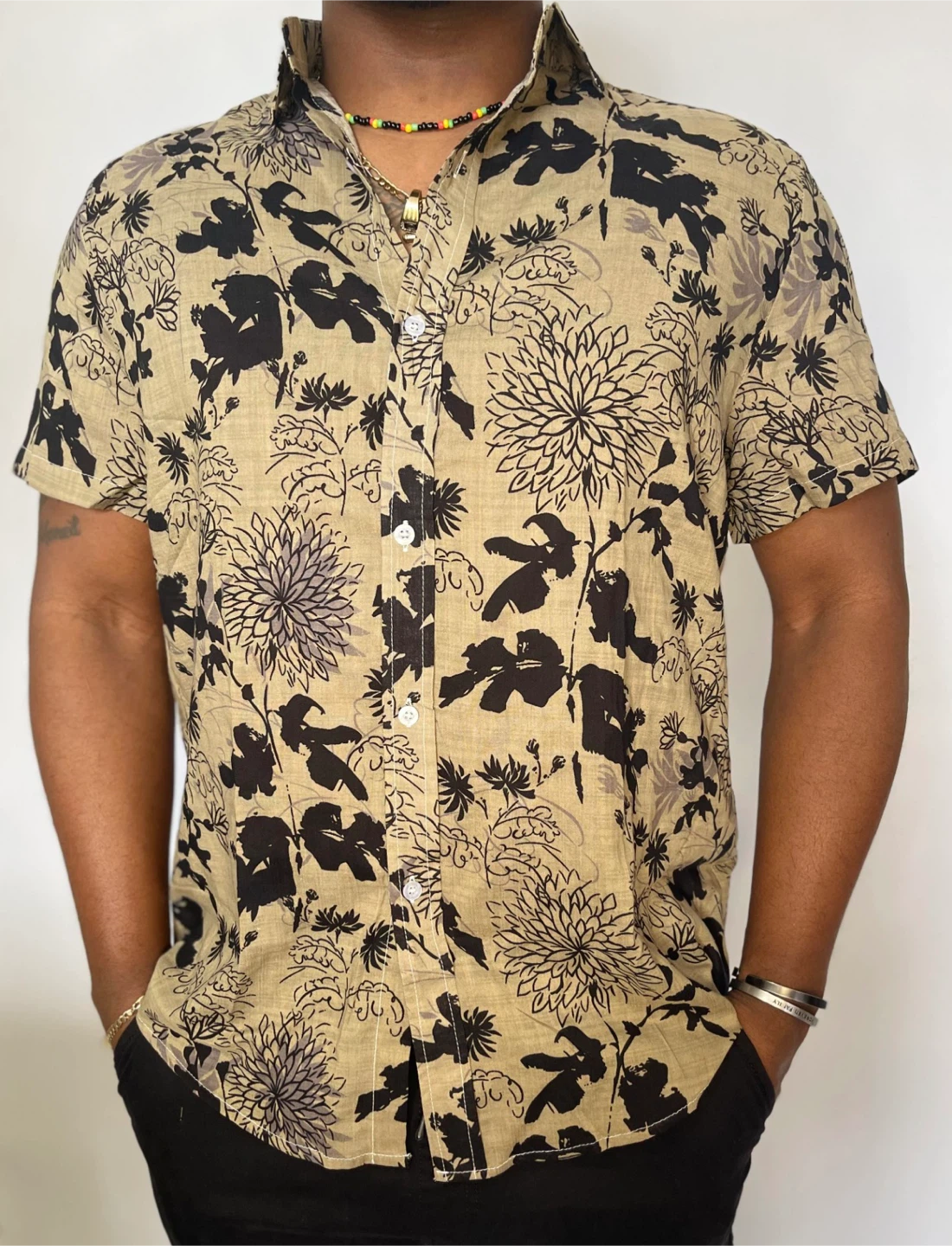 Atlani Floral Print Shirt - Size XL