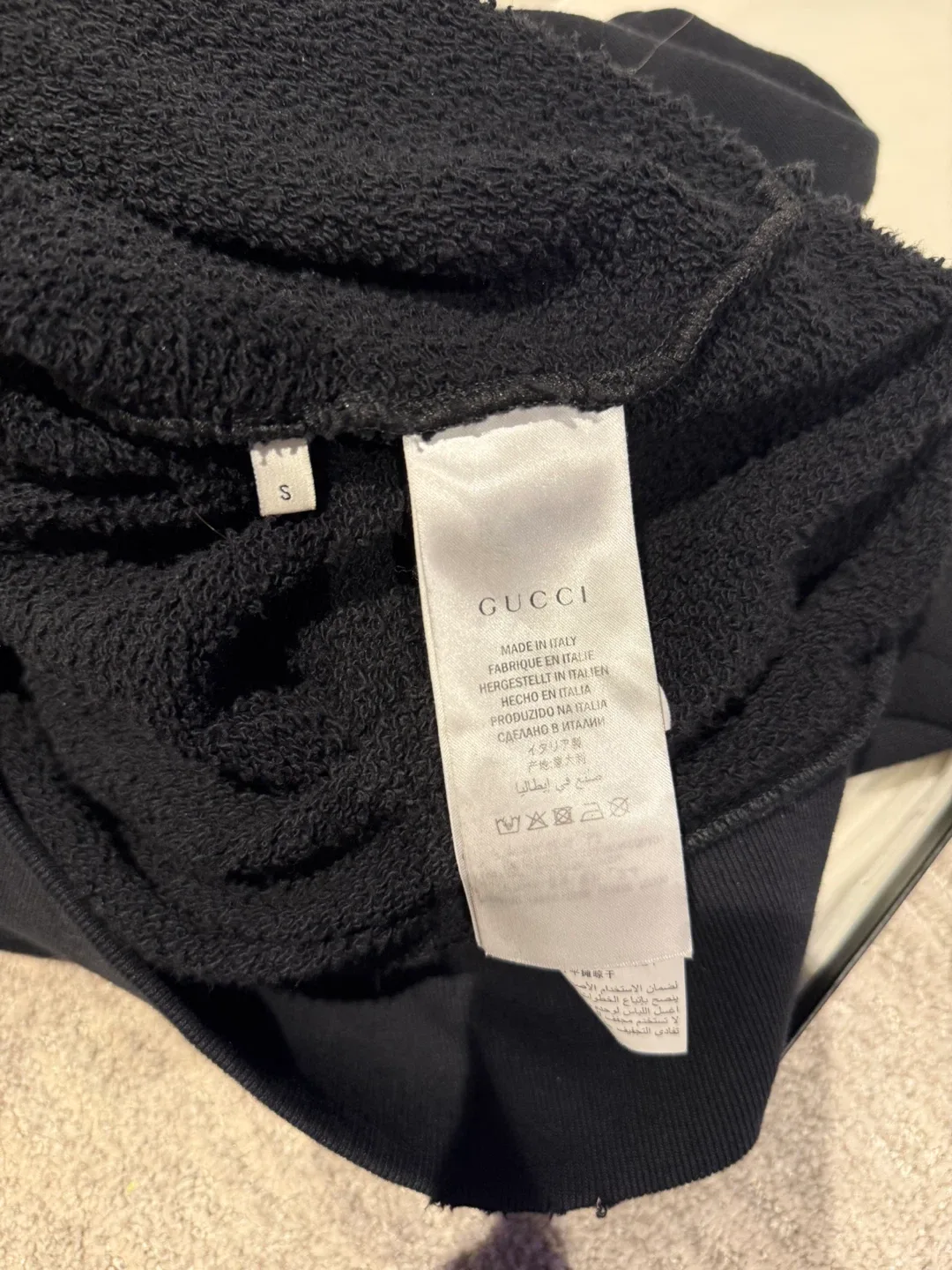 Gucci Black Cotton Sweatshirt - Size S image indicator(3)