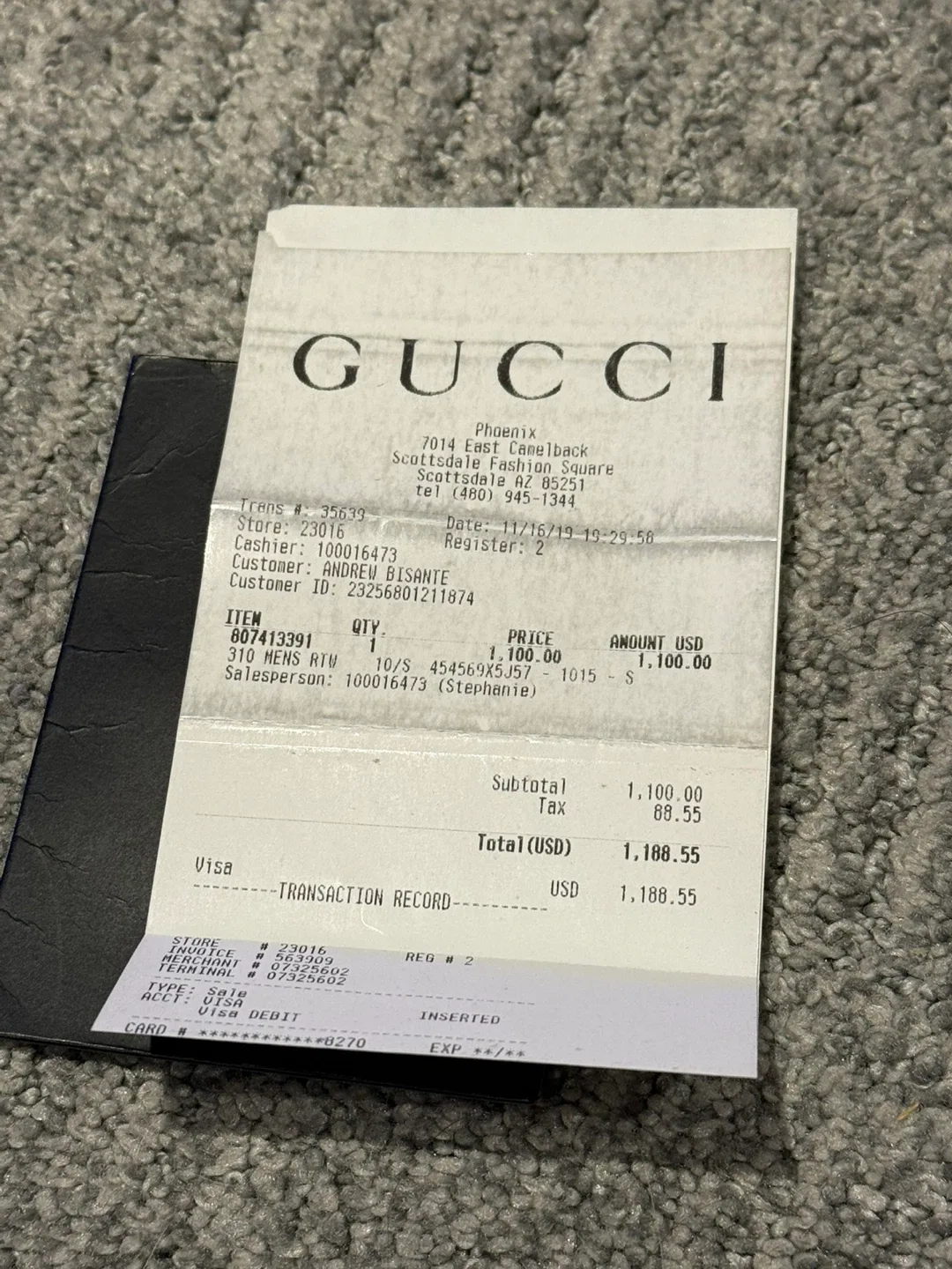 Gucci Black Cotton Sweatshirt - Size S image indicator(5)