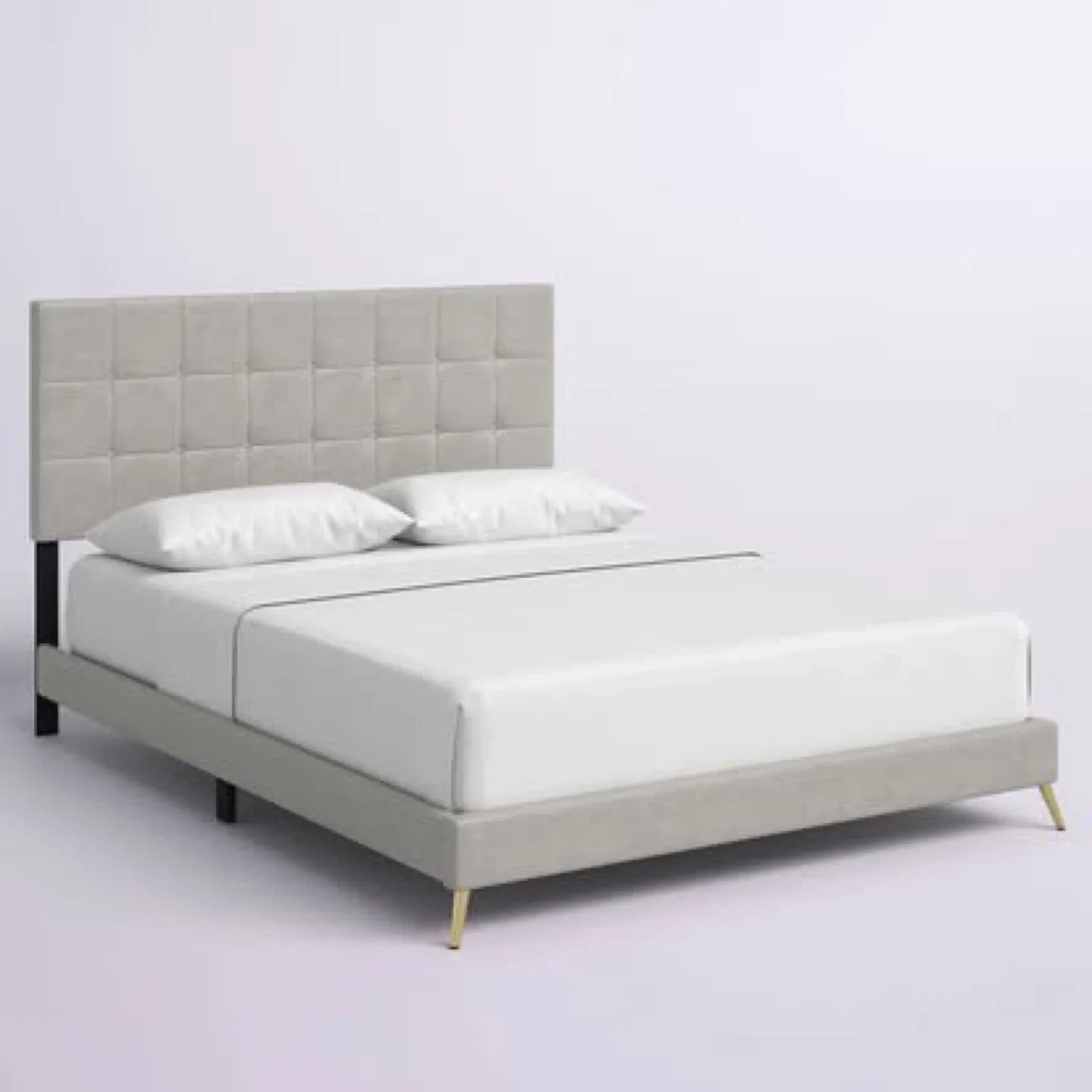 Queen Upholstered Low Profile Platform Bed Frame image indicator(3)