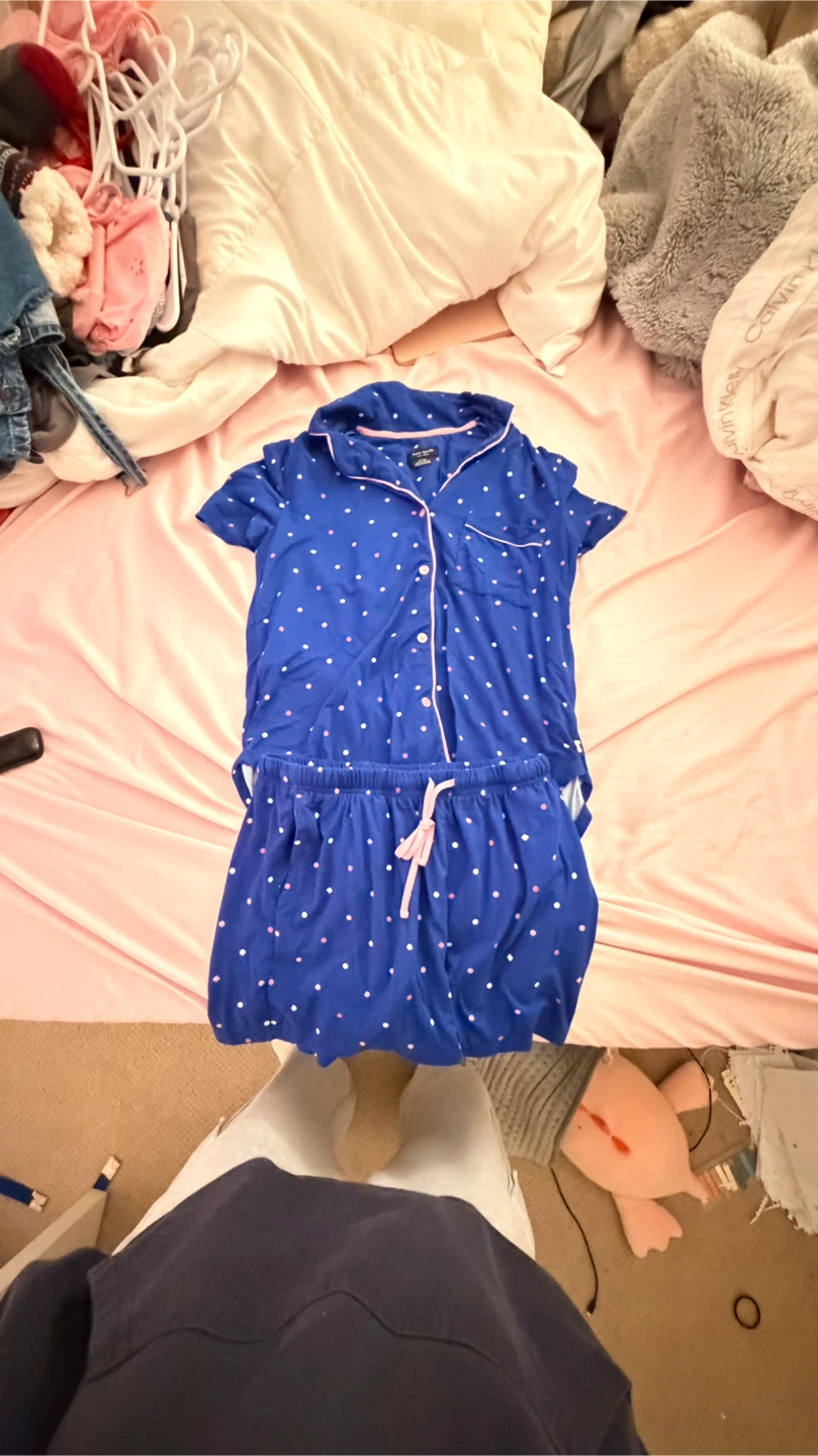 Kate Spade Polka Dot Pajama Set - XS