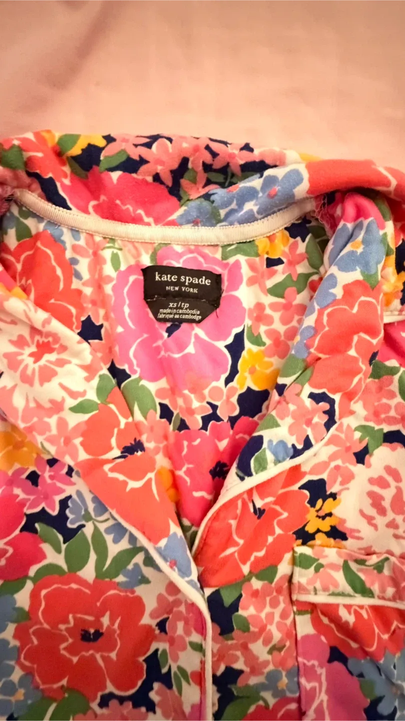 Kate Spade Floral Pajama Set - Size XS image indicator(4)