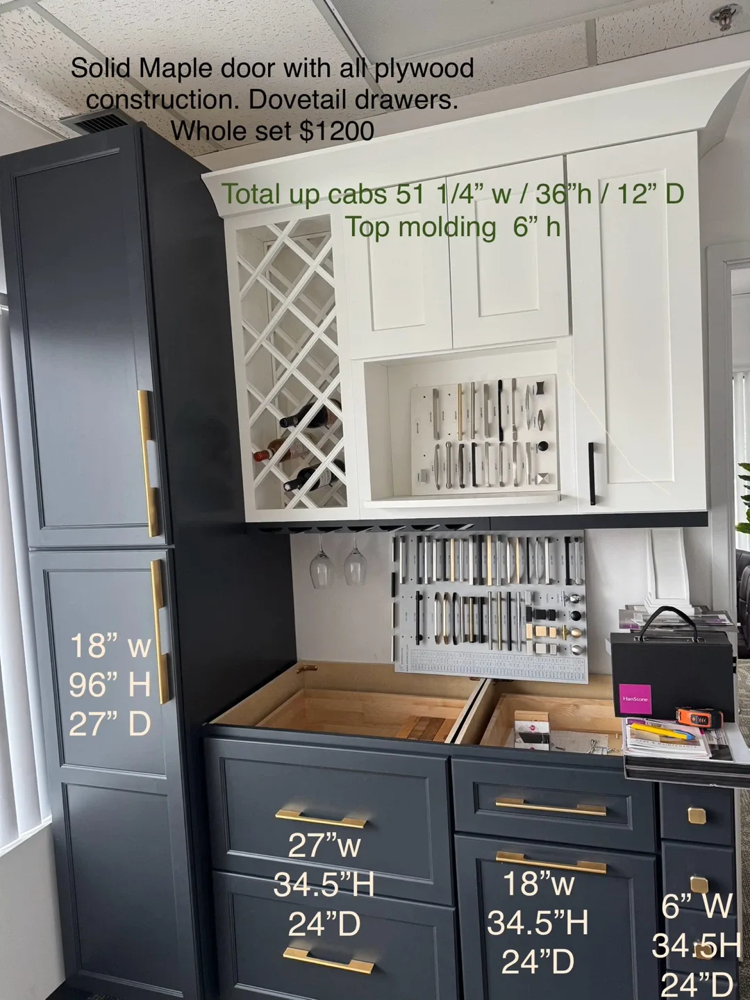 Kitchen Cabinets - Solid Maple, Dovetail Drawers