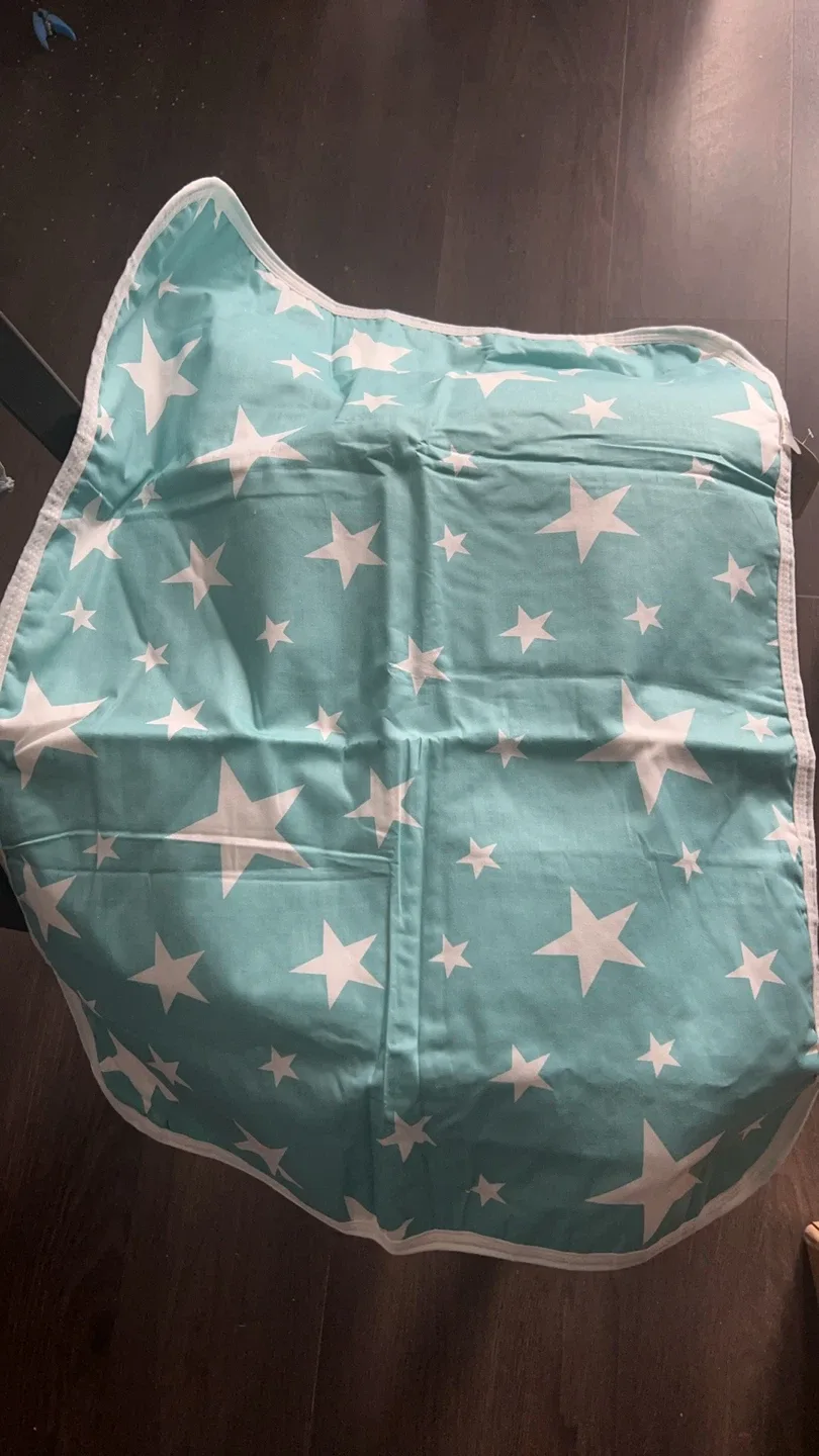 Star Patterned Baby Changing Pad Cover thumbnail