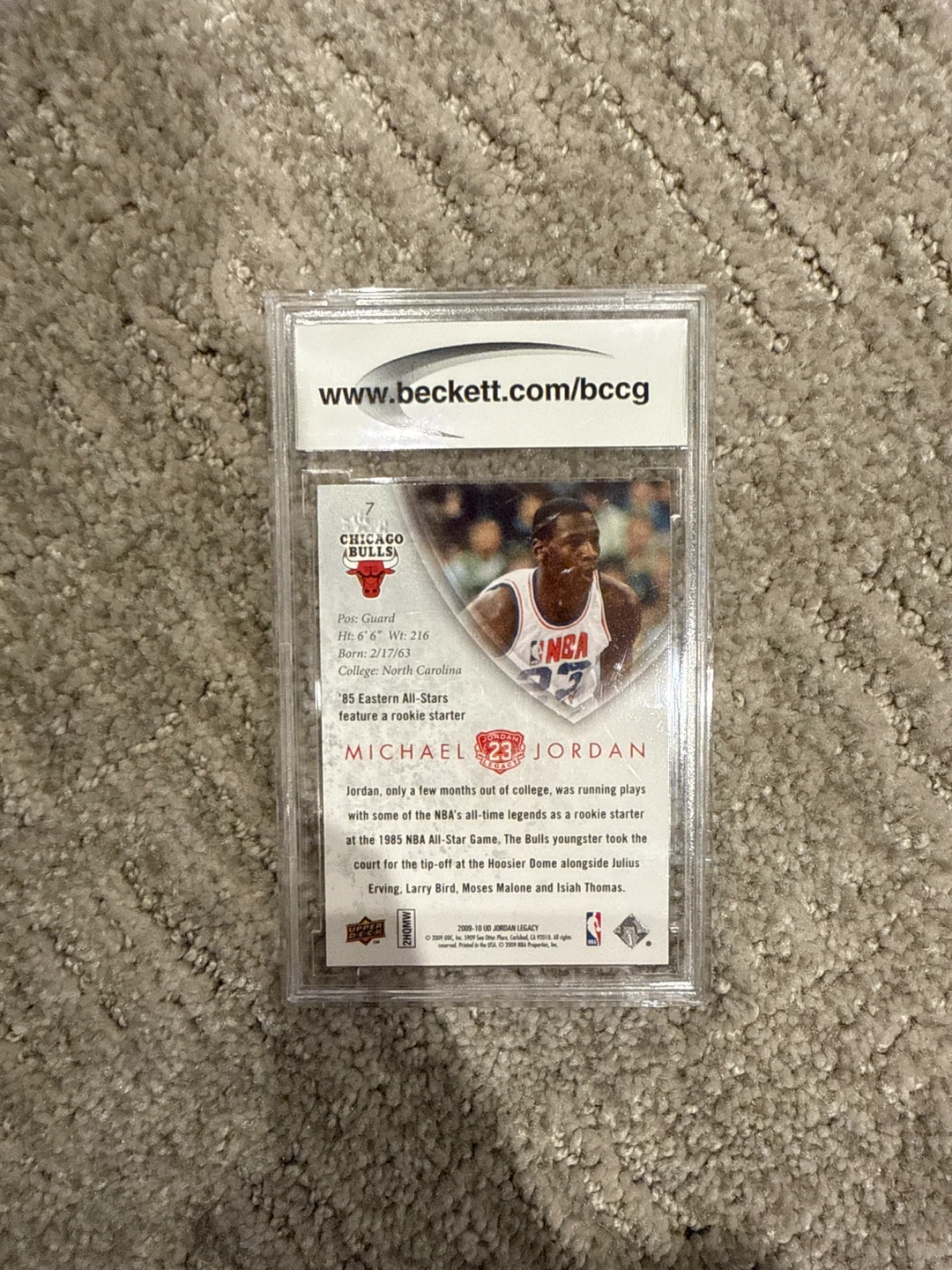 Michael Jordan Upper Deck Legacy Collection Gold Card - photo 2