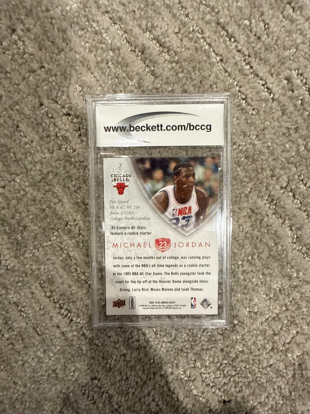 Michael Jordan Upper Deck Legacy Collection Gold Card image indicator(2)