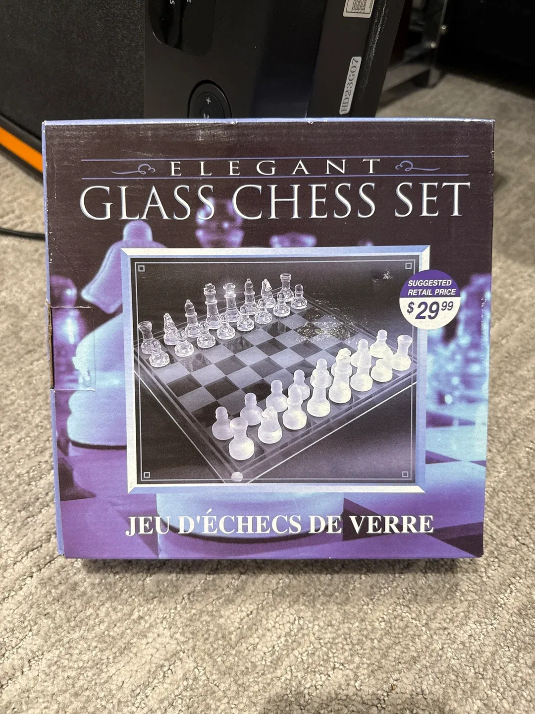 Elegant Glass Chess Set