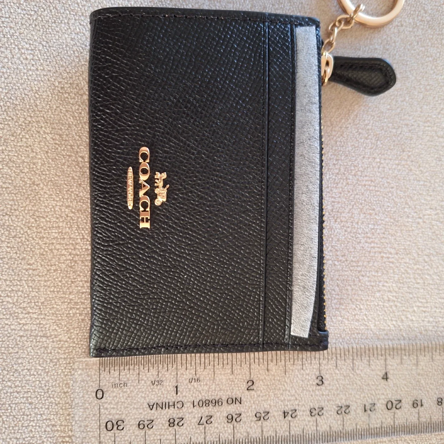 Coach Black Leather Card Holder image indicator(6)