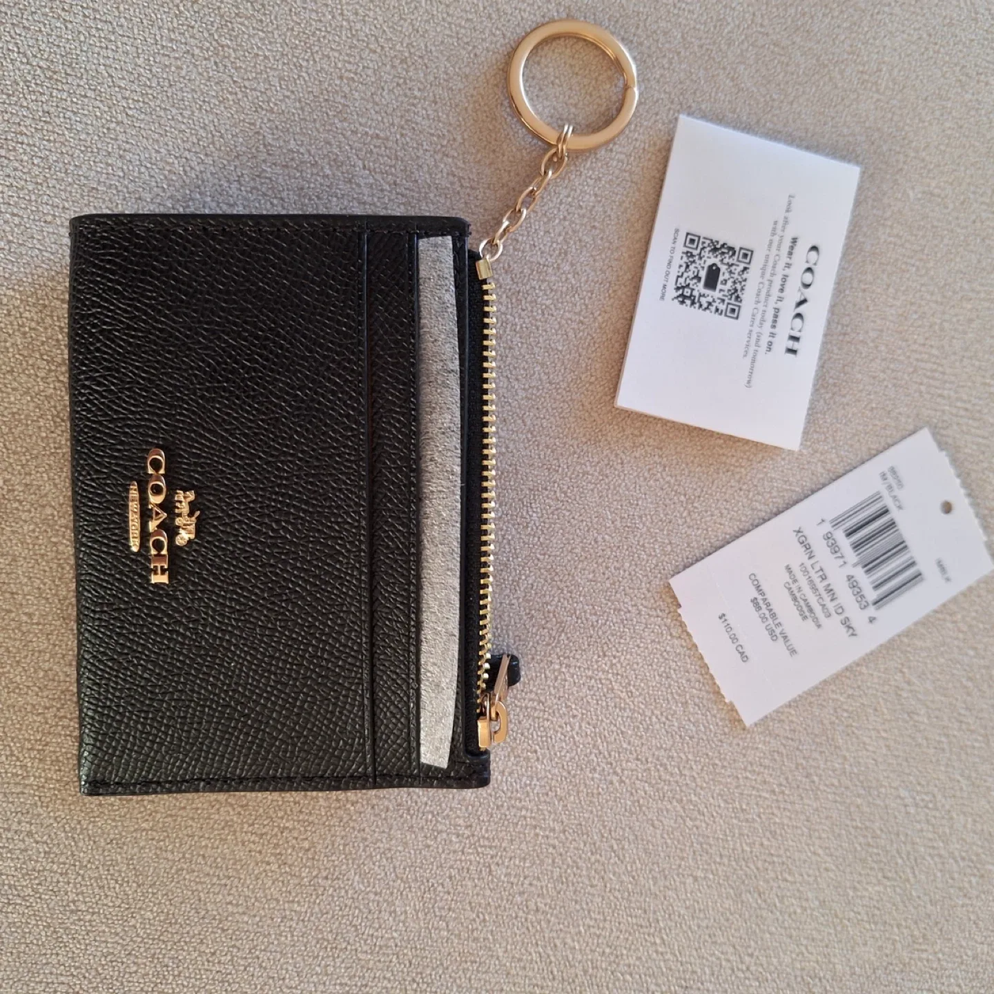 Coach Black Leather Card Holder image indicator(7)