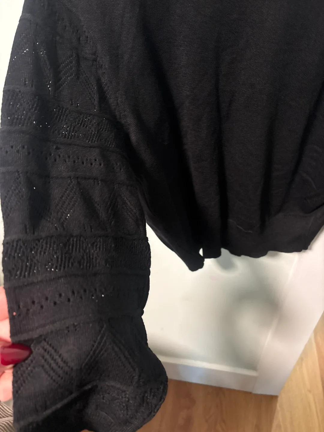 Grace Karin Black Cardigan Size S image indicator(2)