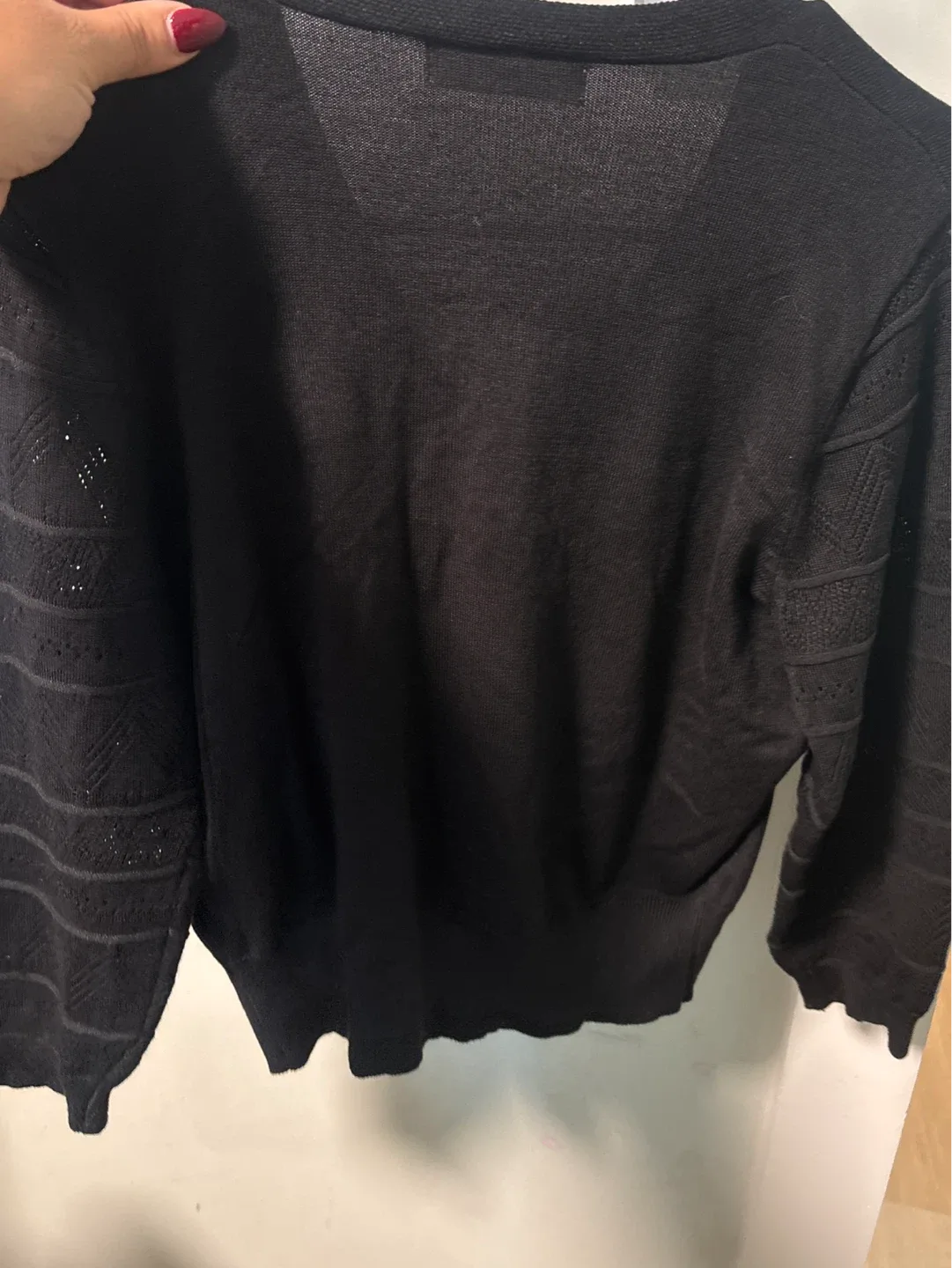 Grace Karin Black Cardigan Size S image indicator(4)