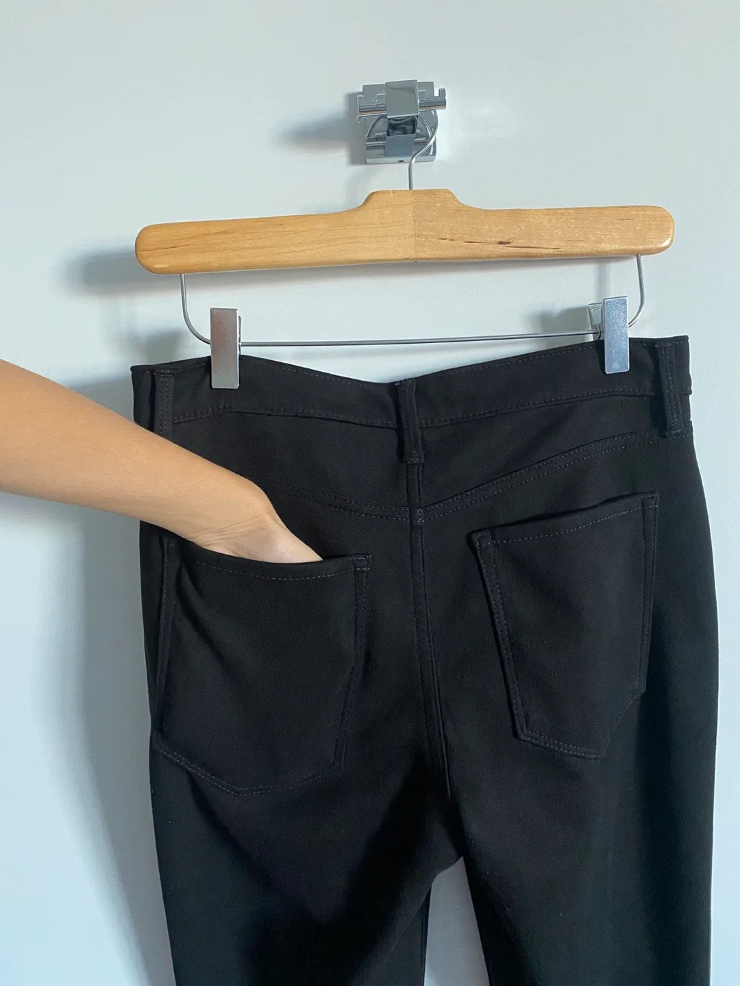 Banana Republic High-Rise Soft Stretch Vegan Suede Pants image indicator(5)