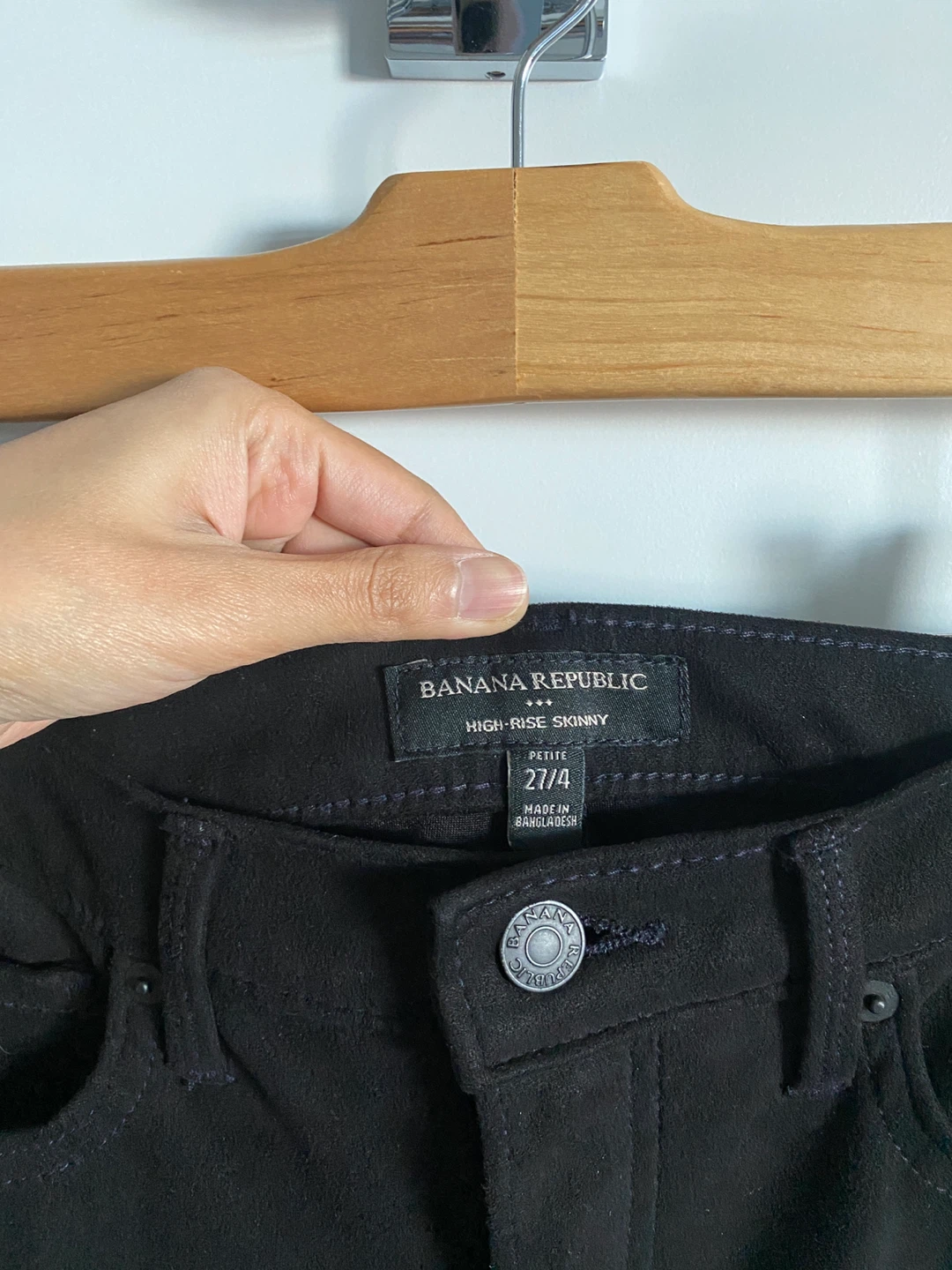 Banana Republic High-Rise Soft Stretch Vegan Suede Pants - photo 3