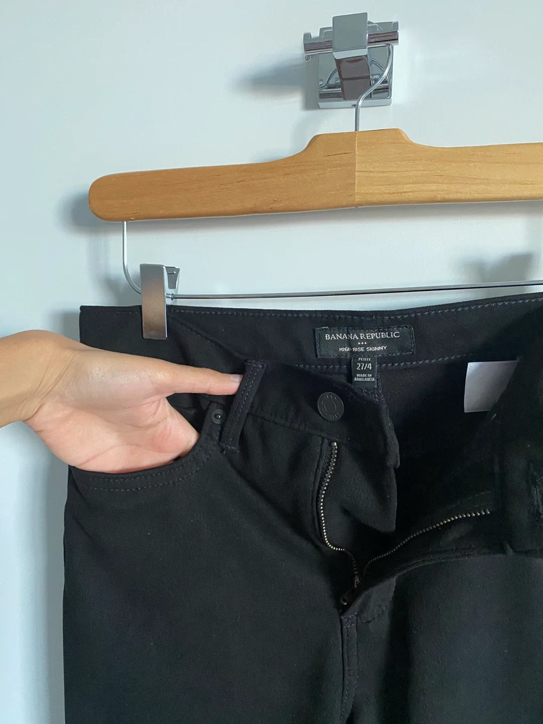 Banana Republic High-Rise Soft Stretch Vegan Suede Pants image indicator(4)