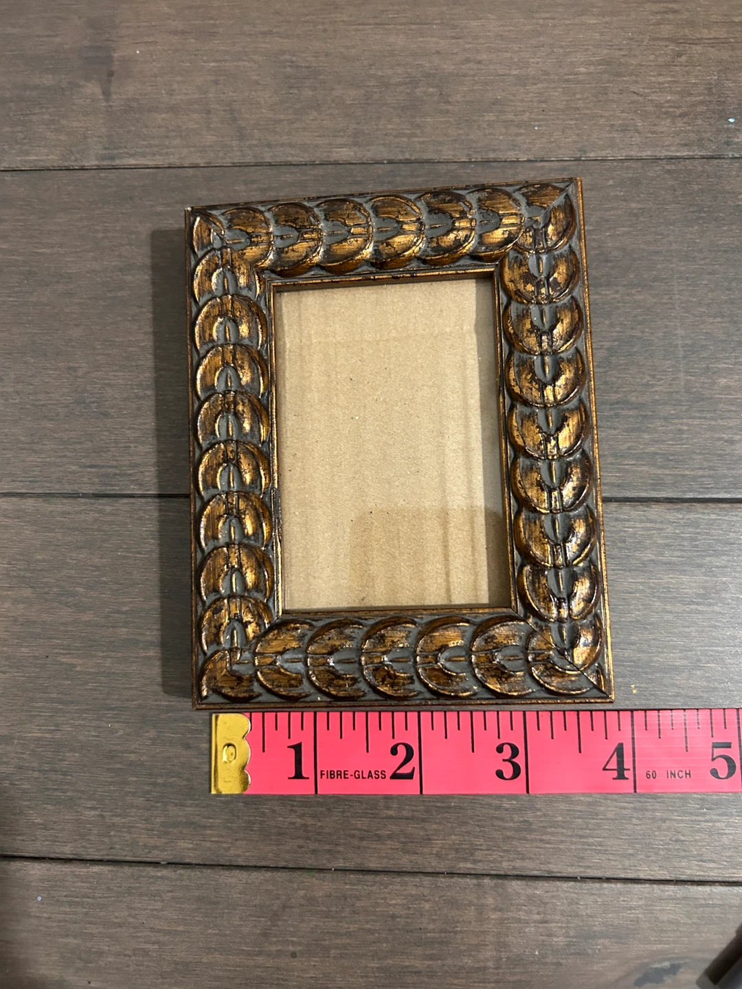 Small Brown & Gold Wooden Picture Frame - photo 2