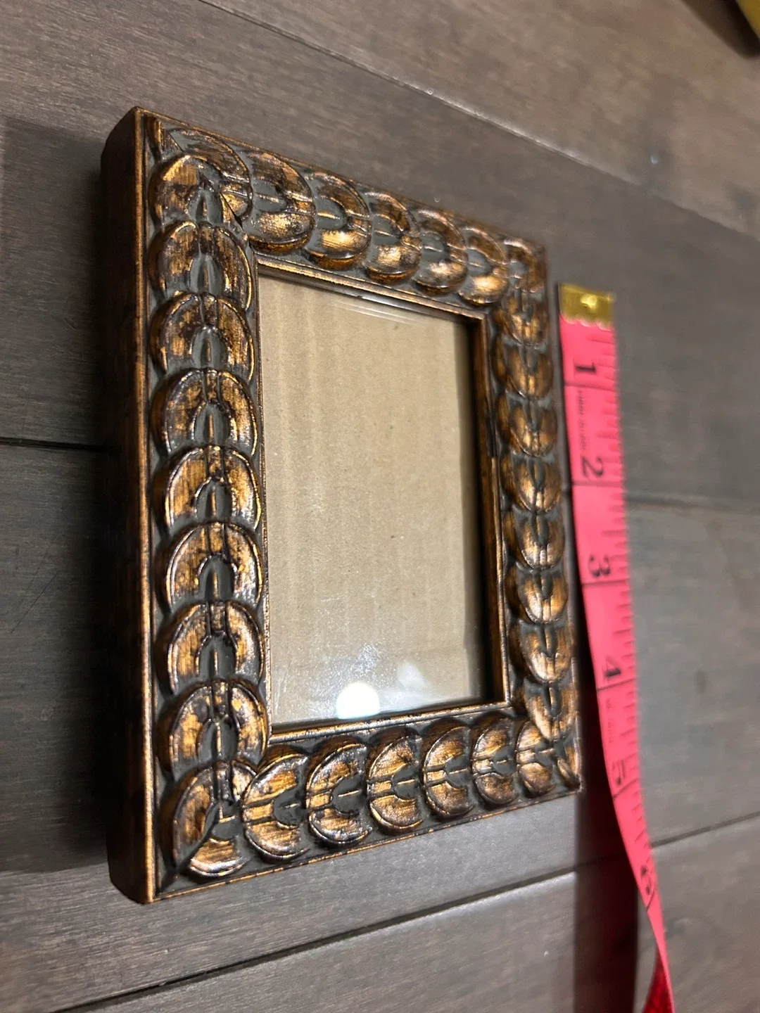 Small Brown & Gold Wooden Picture Frame image indicator(5)