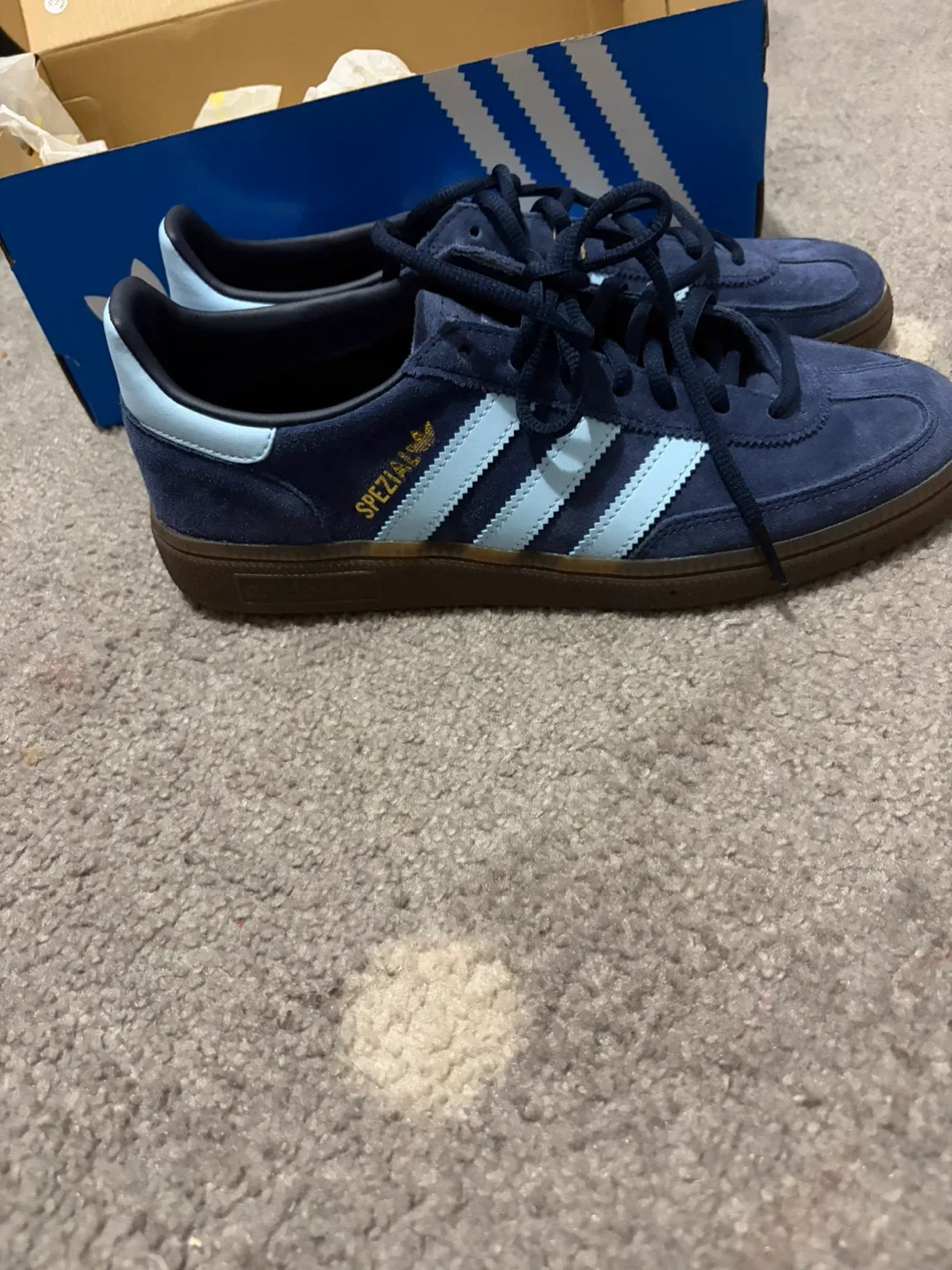 Adidas Spezial Blue Shoes with Box image indicator(3)