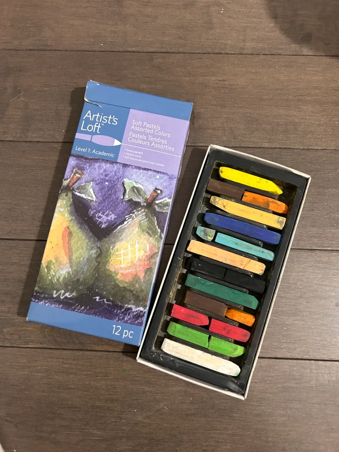 Artist's Loft Soft Pastels - 12 Assorted Colours