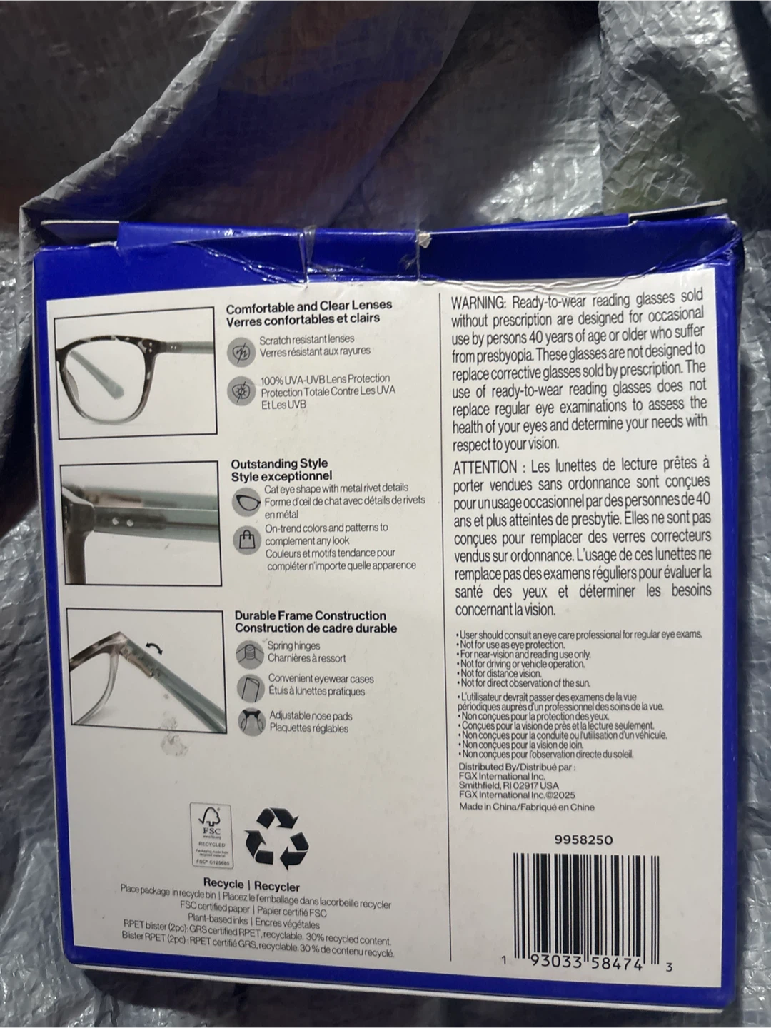 Foster Grant Reading Glasses +2.50, 3-Pack - photo 2