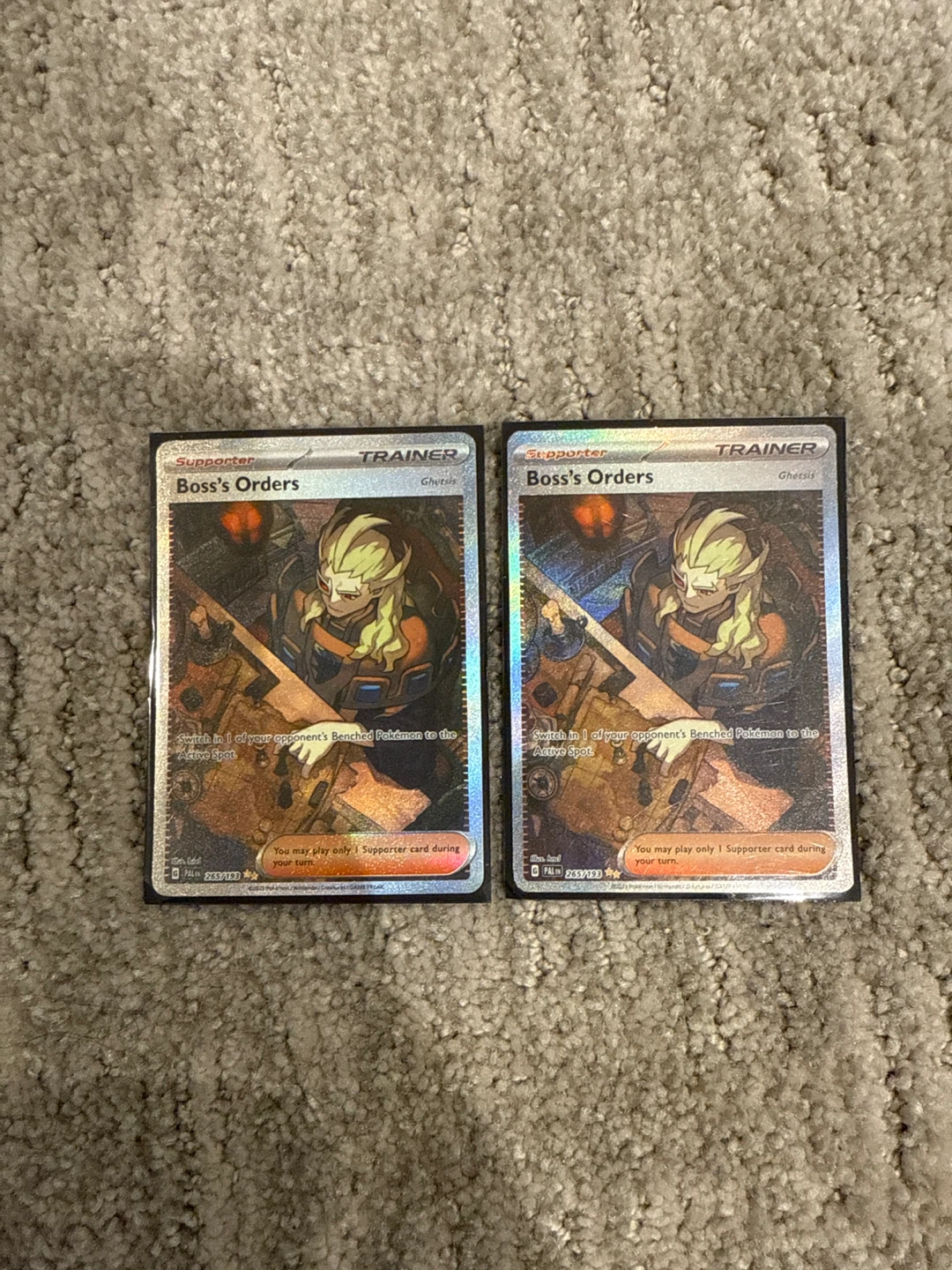 Boss's Orders Pokemon Trainer Card