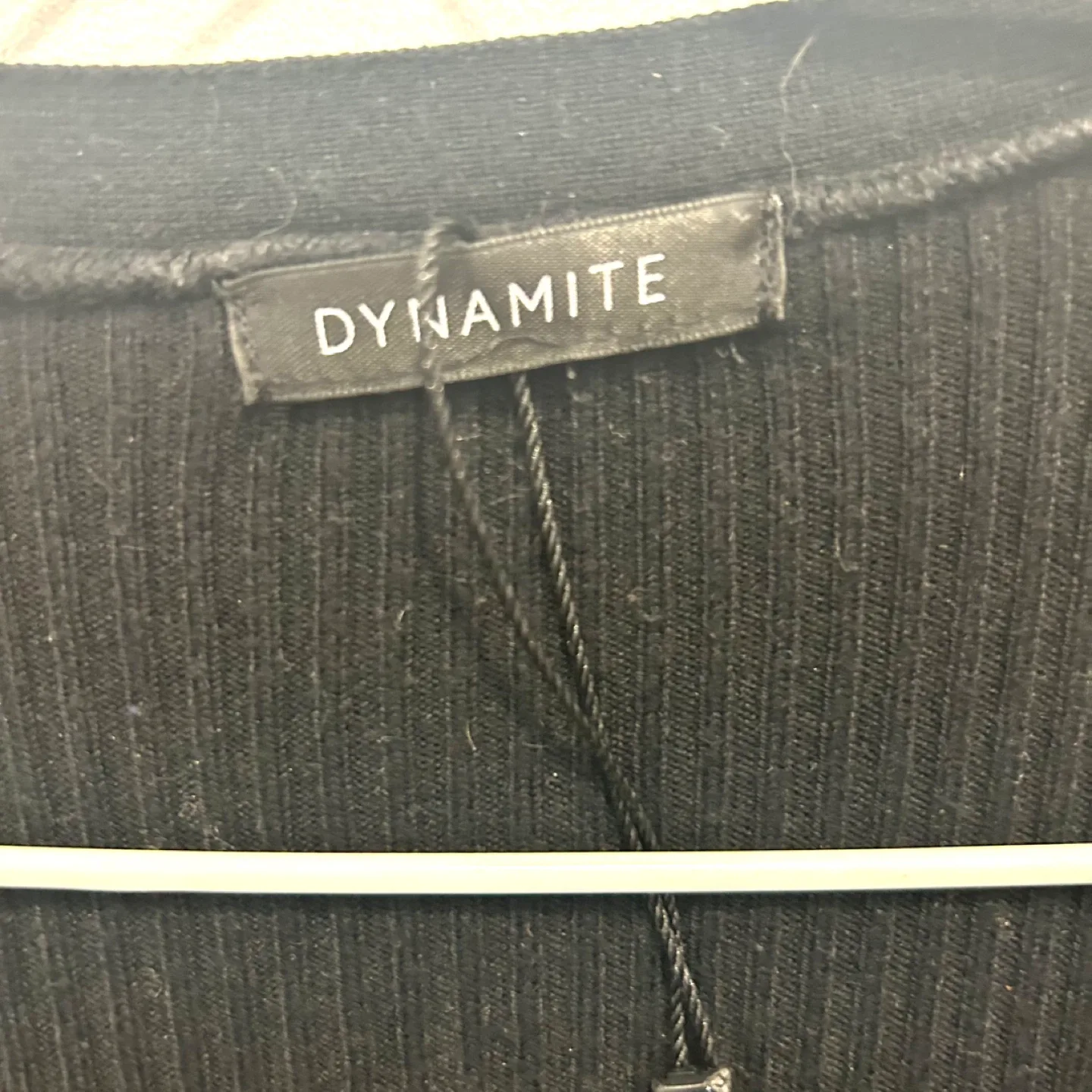 NWT Dynamite Black XS Button-Up Dress image indicator(4)