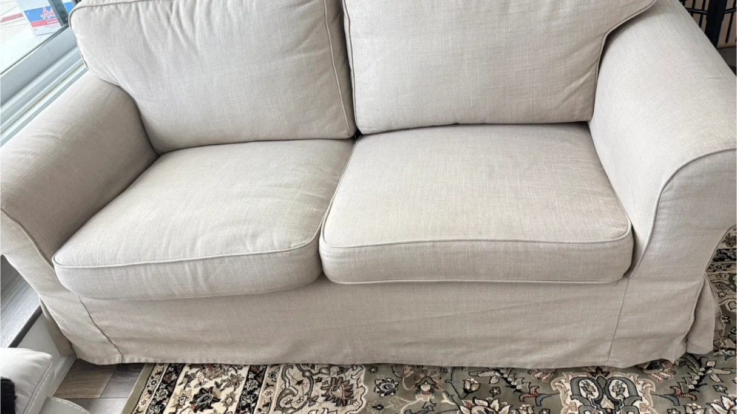 Beige Loveseat Sofa image indicator(2)