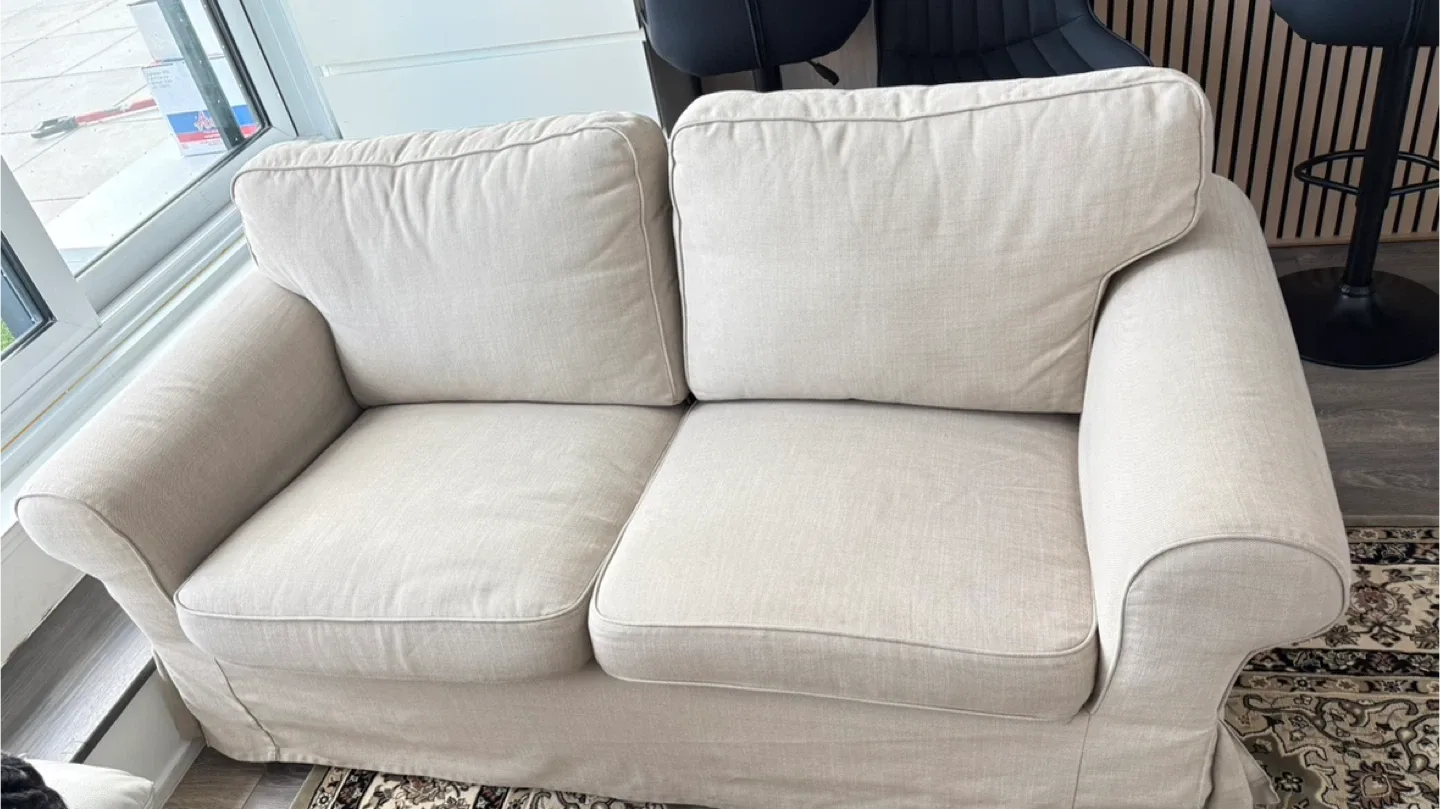 Beige Loveseat Sofa
