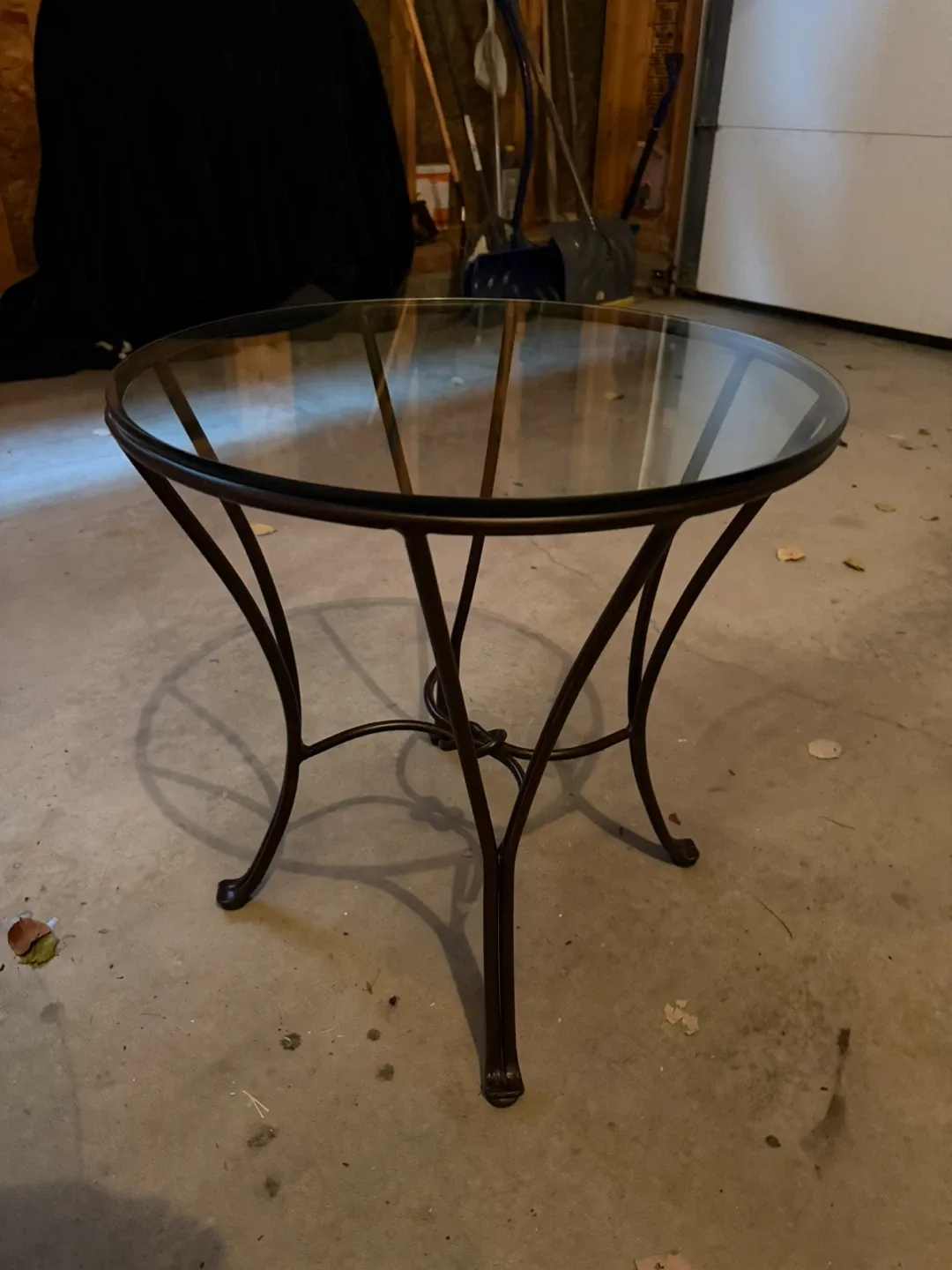 Glass Top Metal Frame Coffee Table set image indicator(3)