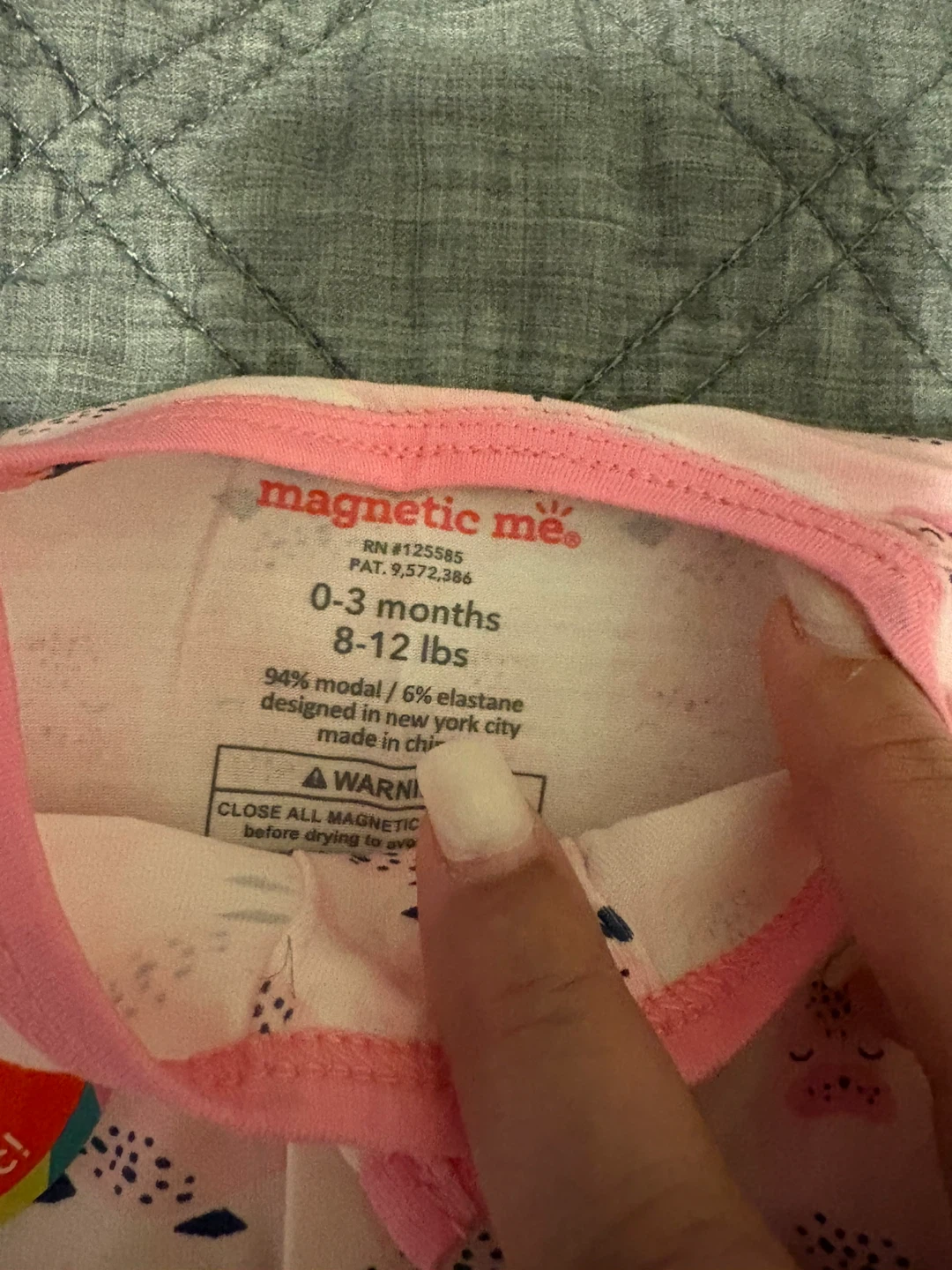 New Magnetic Me Pink Modal Footie 0-3 Months - photo 4