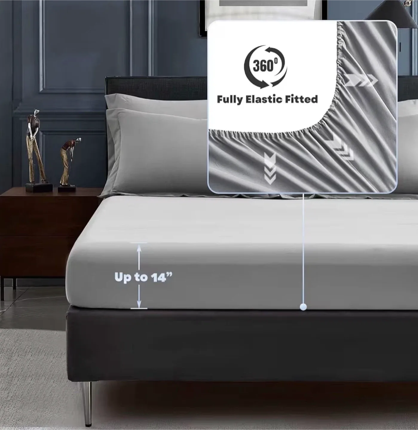 Grey Comforter Set 7 pieces image indicator(5)