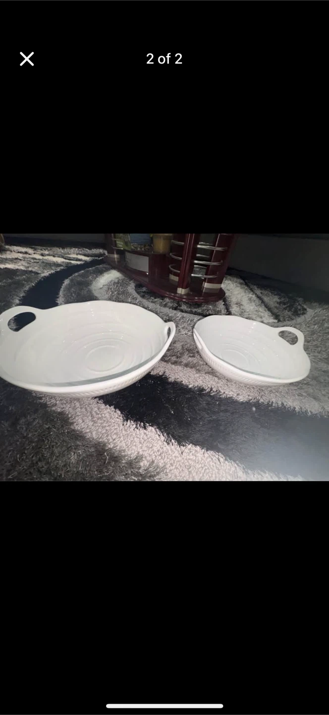 White Serving Bowls - Set of 2 ($20)
