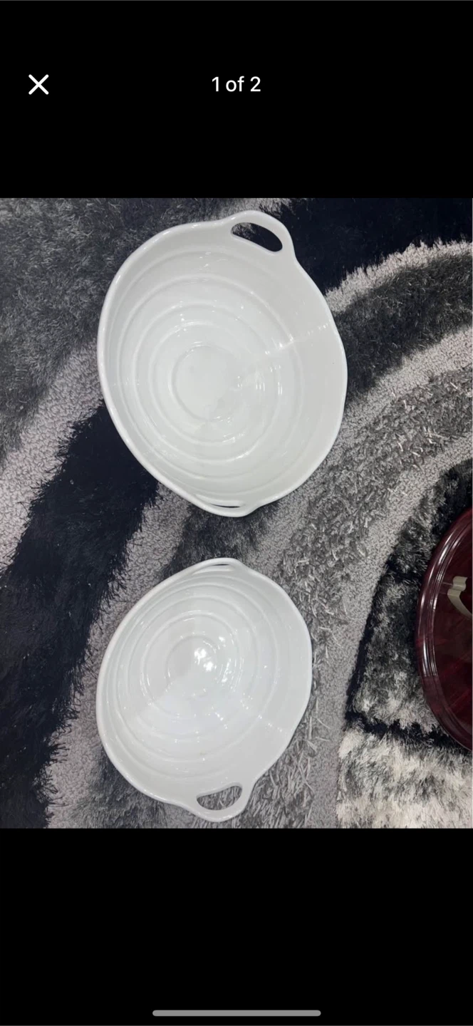White Serving Bowls - Set of 2 ($20) - photo 2