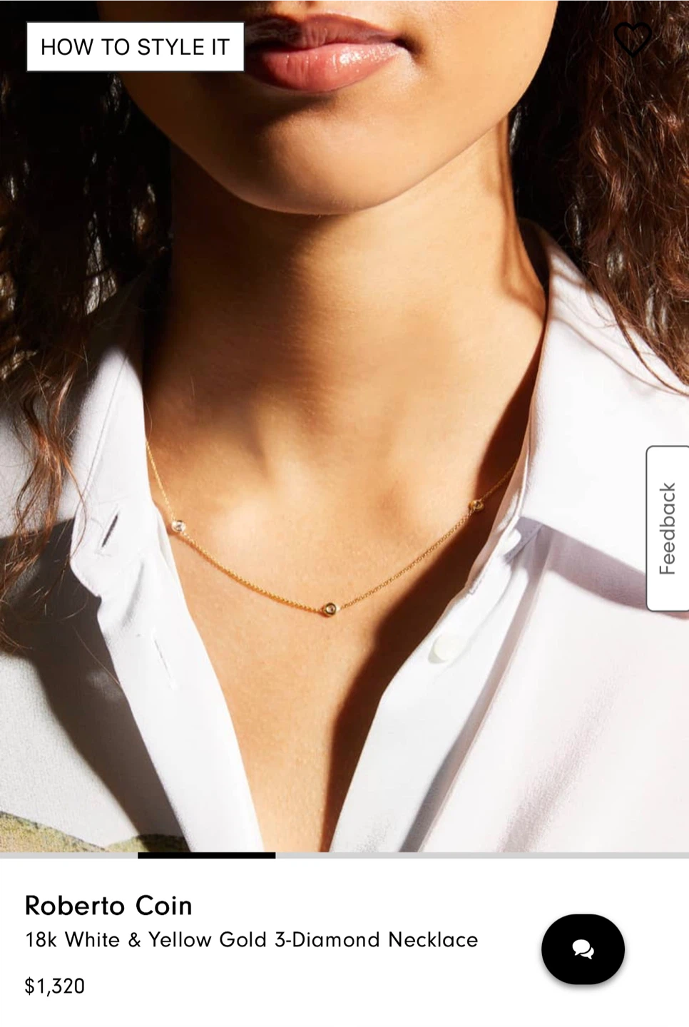 Roberto Coin 18k Gold 3-Diamond Necklace - photo 3