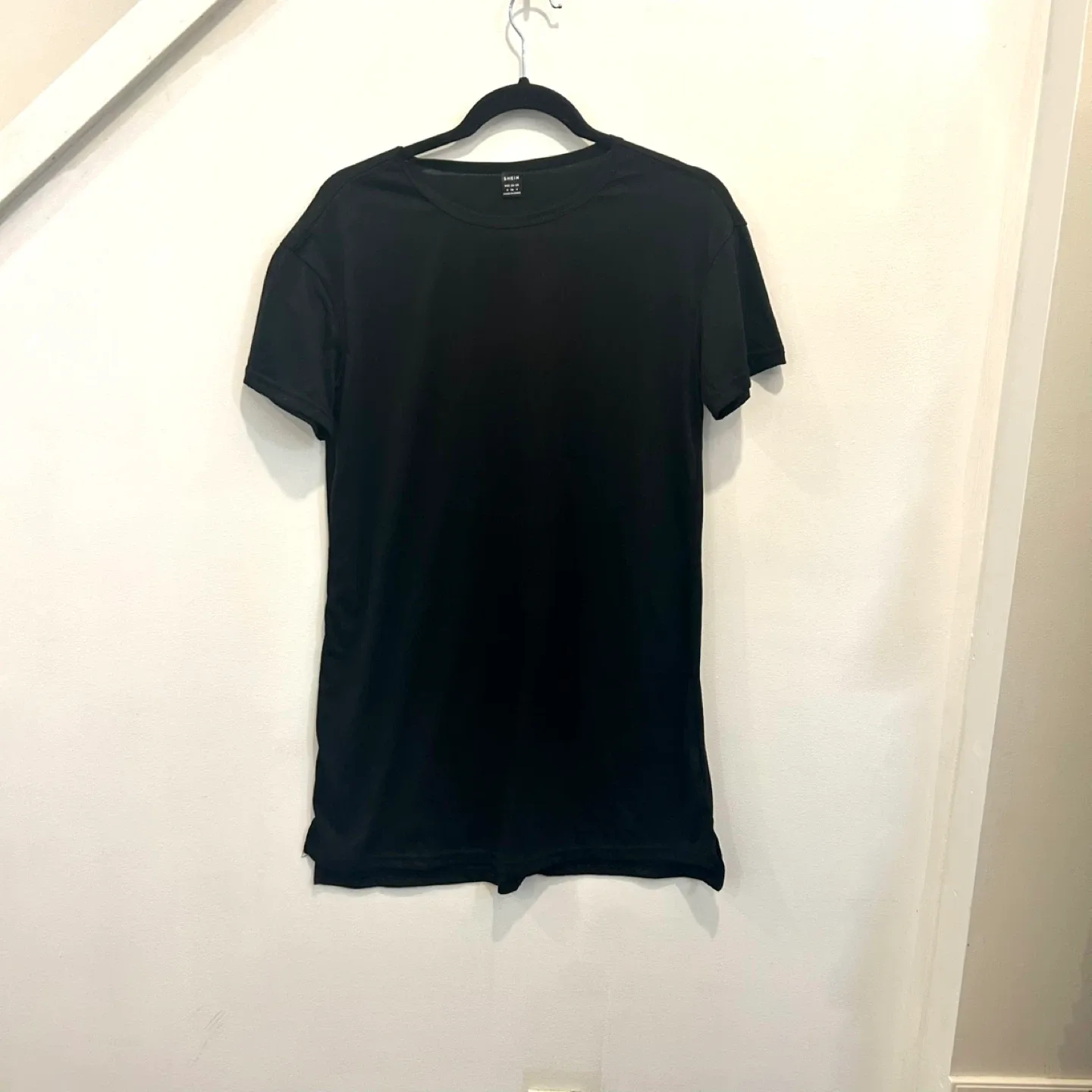 Shein Black T-Shirt, Size S image indicator(2)