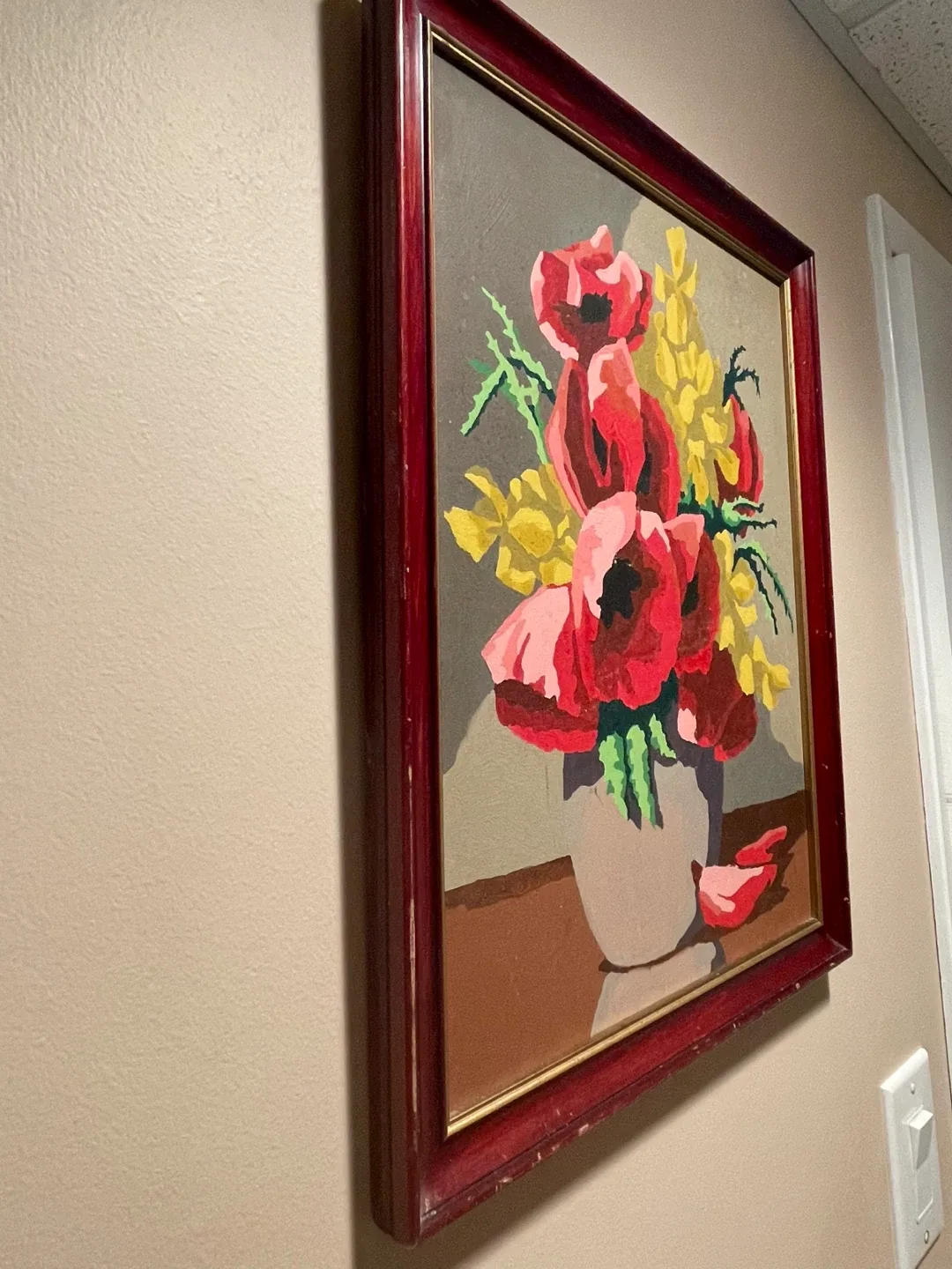 Vintage 1960s Framed Paint By Numbers Art image indicator(2)