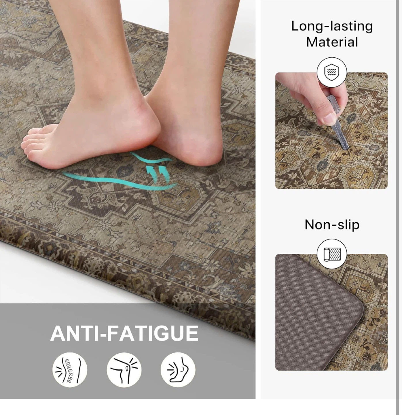 Anti-Fatigue Kitchen Mat Set 2-Pieces - photo 3